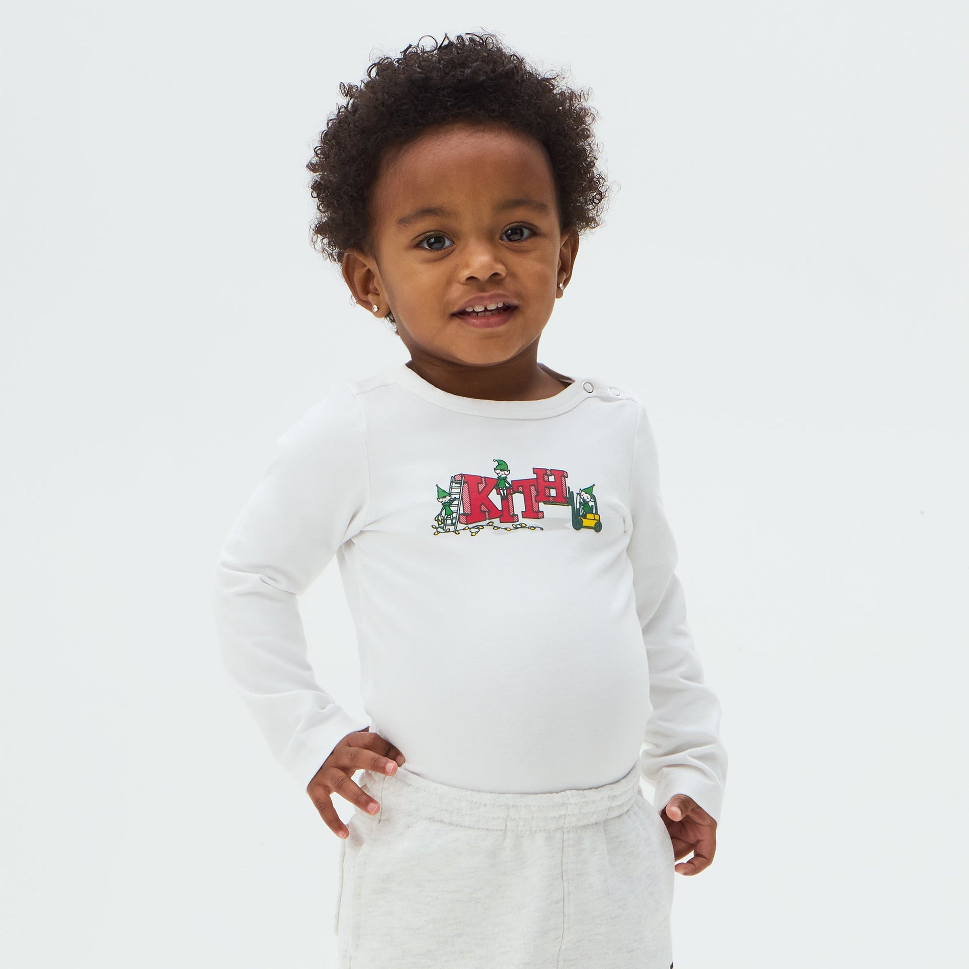 Kithmas Baby Elf Bodysuit - White