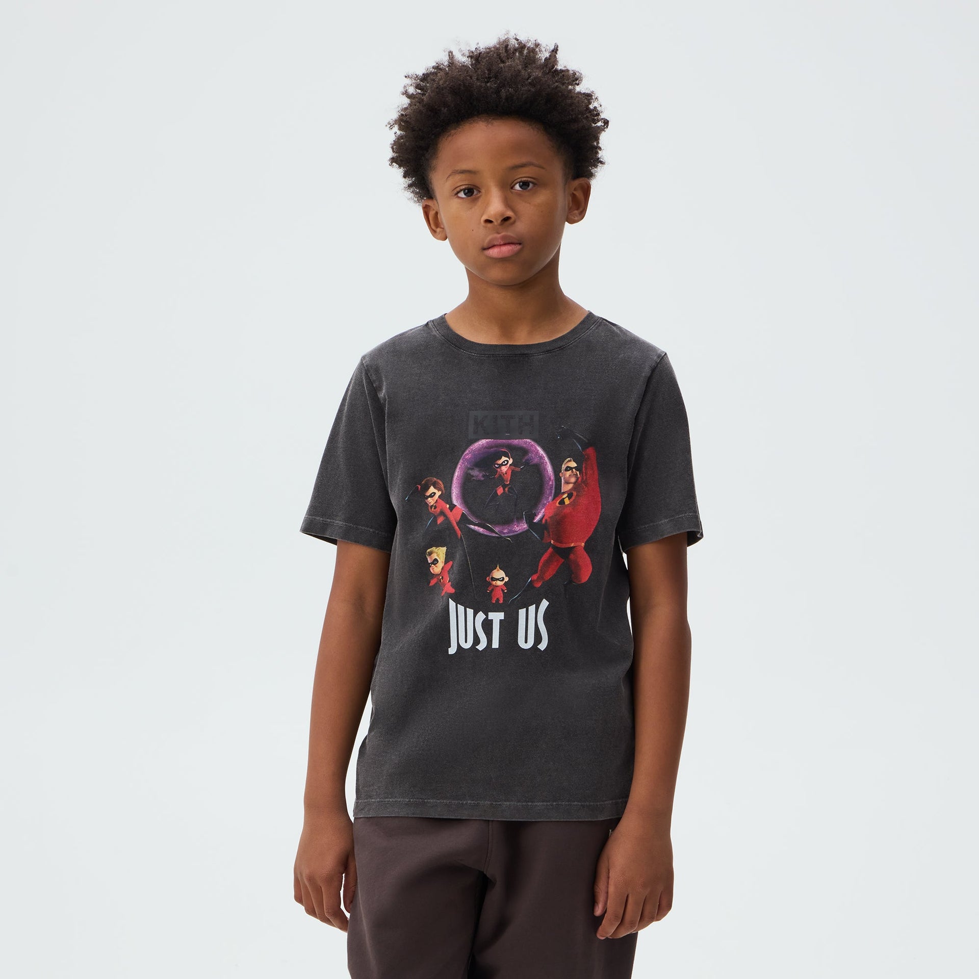 Disney | Kith Kids for Pixar The Incredibles Just Us Vintage Tee - Black