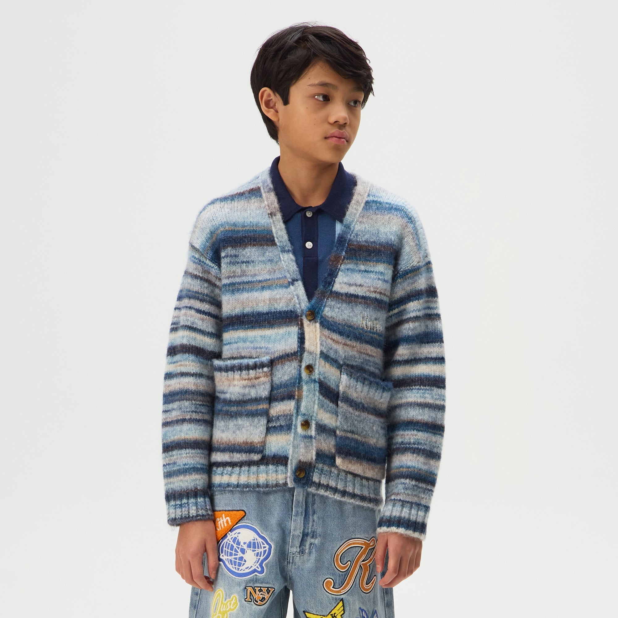 Kith Kids Logo Gramercy Sweater Cardigan - Cast – Kith Europe