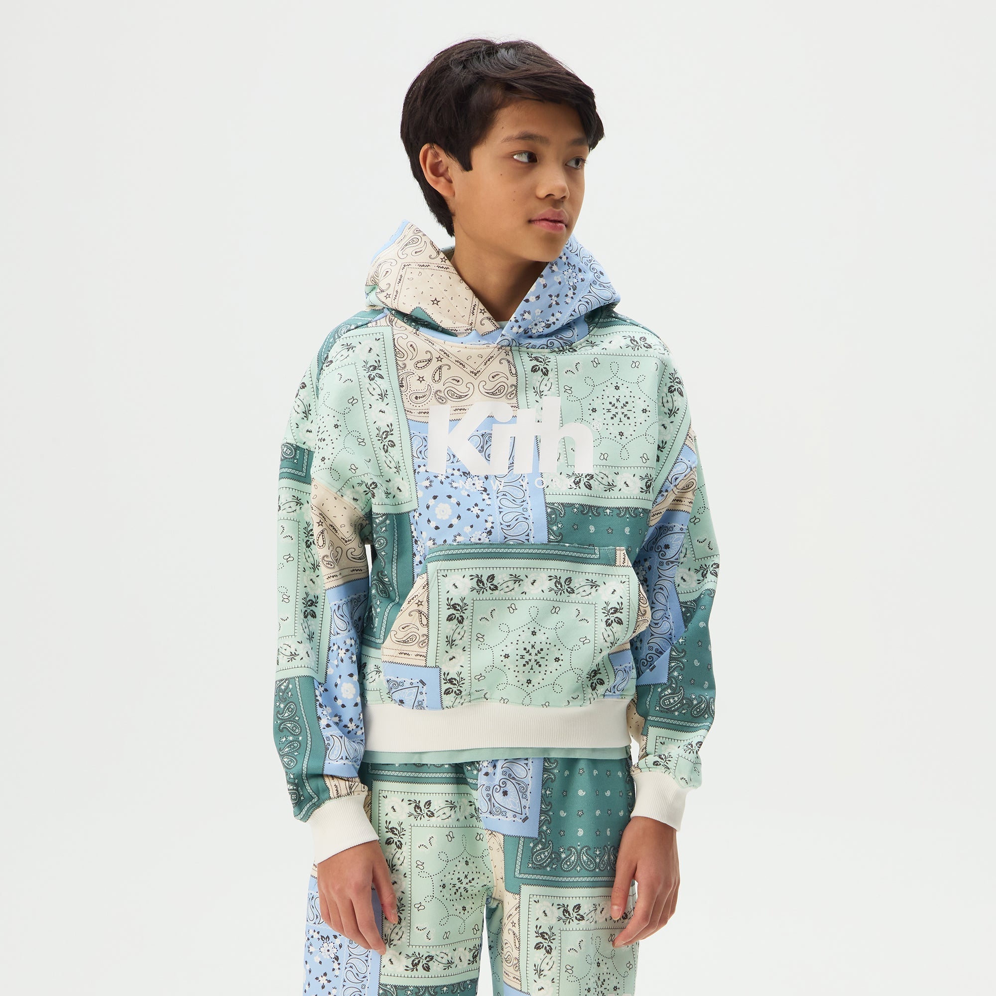 Kith Kids Deconstructed Bandana Nelson Hoodie - Wilde – Kith Europe