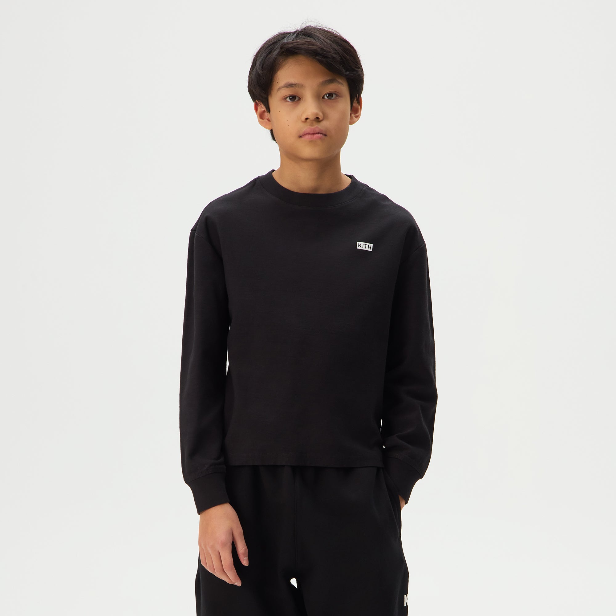 Kith Kids Long Sleeve LAX Tee - Black – Kith Europe