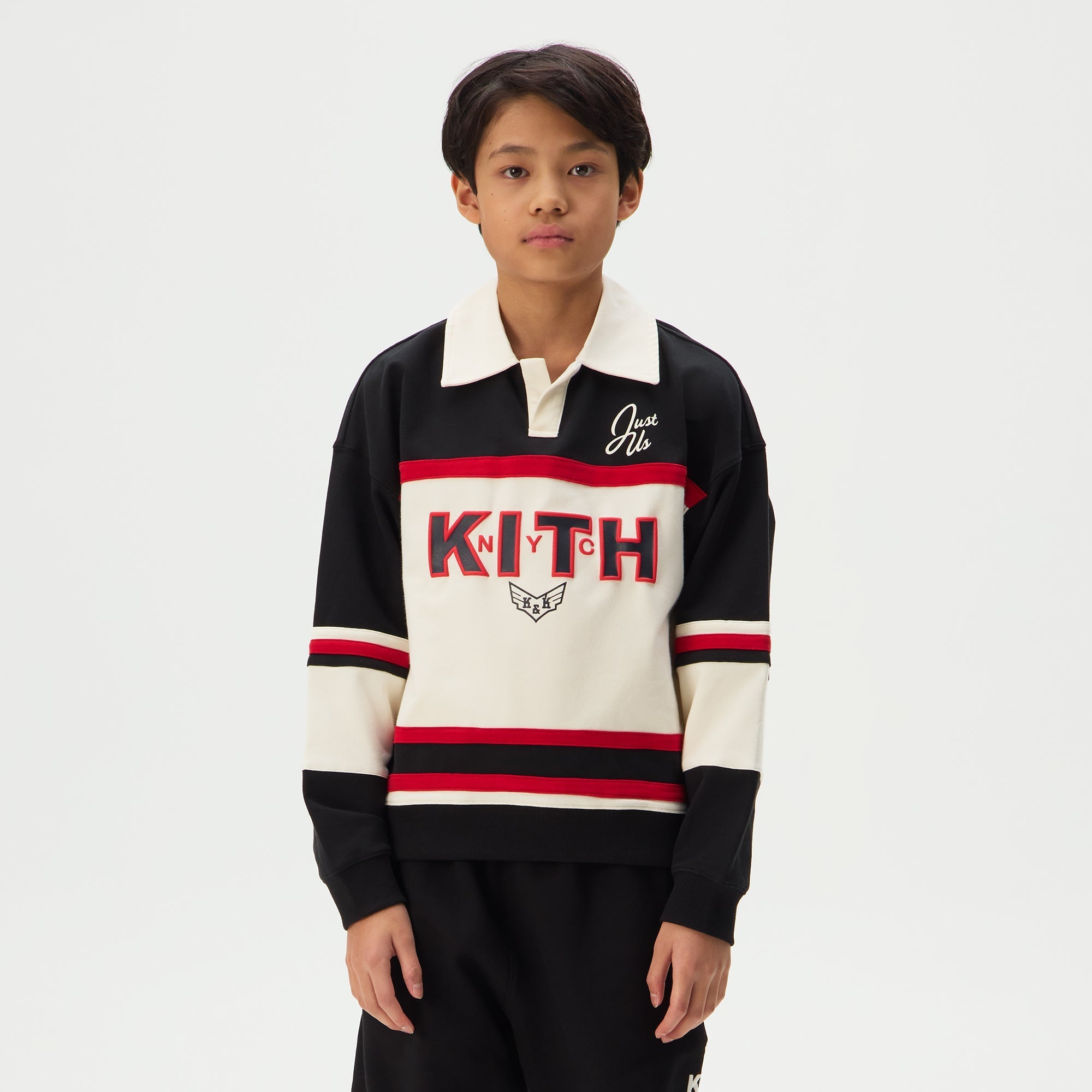 Kith Kids Color-Blocked Collared Nelson Rugby - Black – Kith Europe