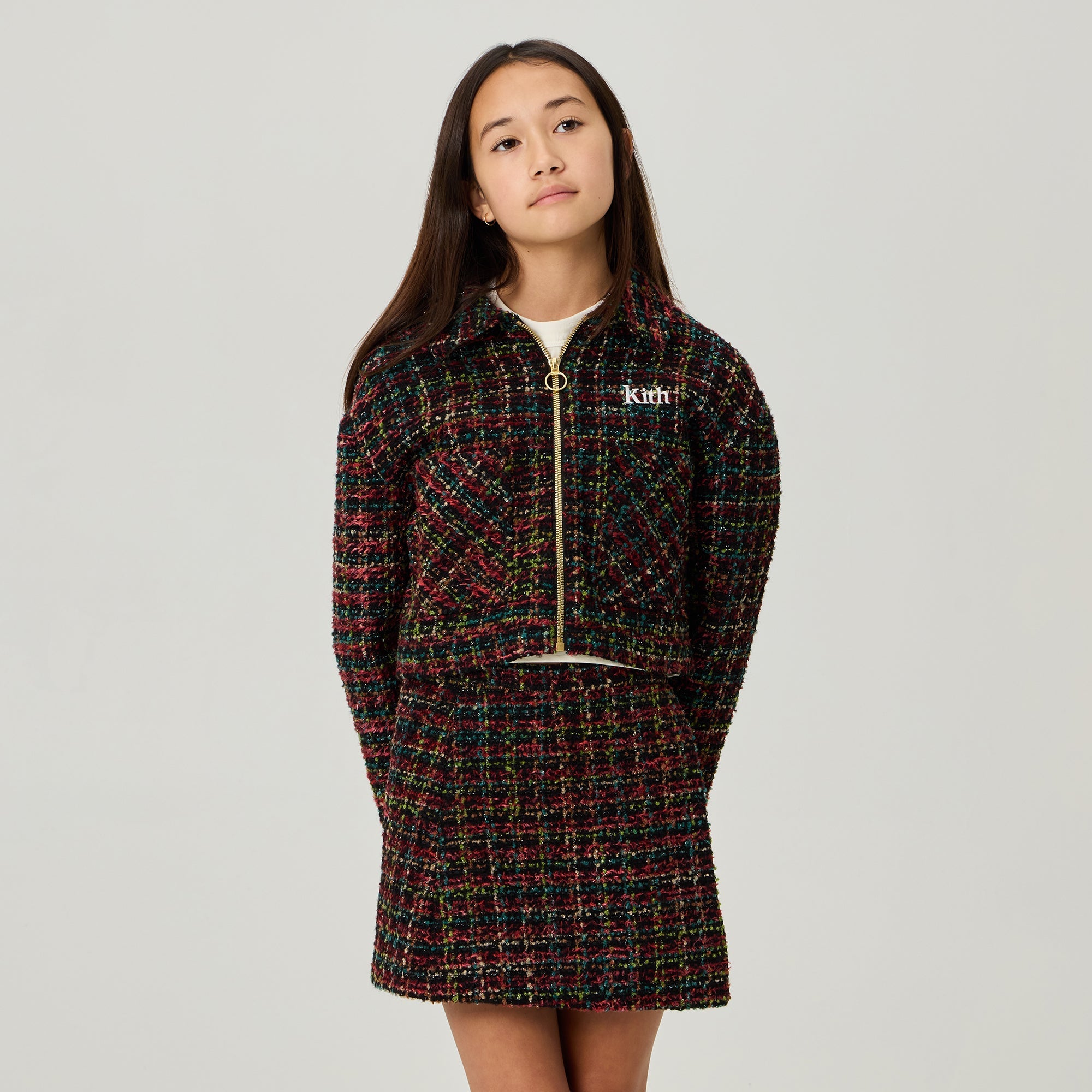 Kith Kids Novelty Textured Phoebe Jacket - Black – Kith Europe