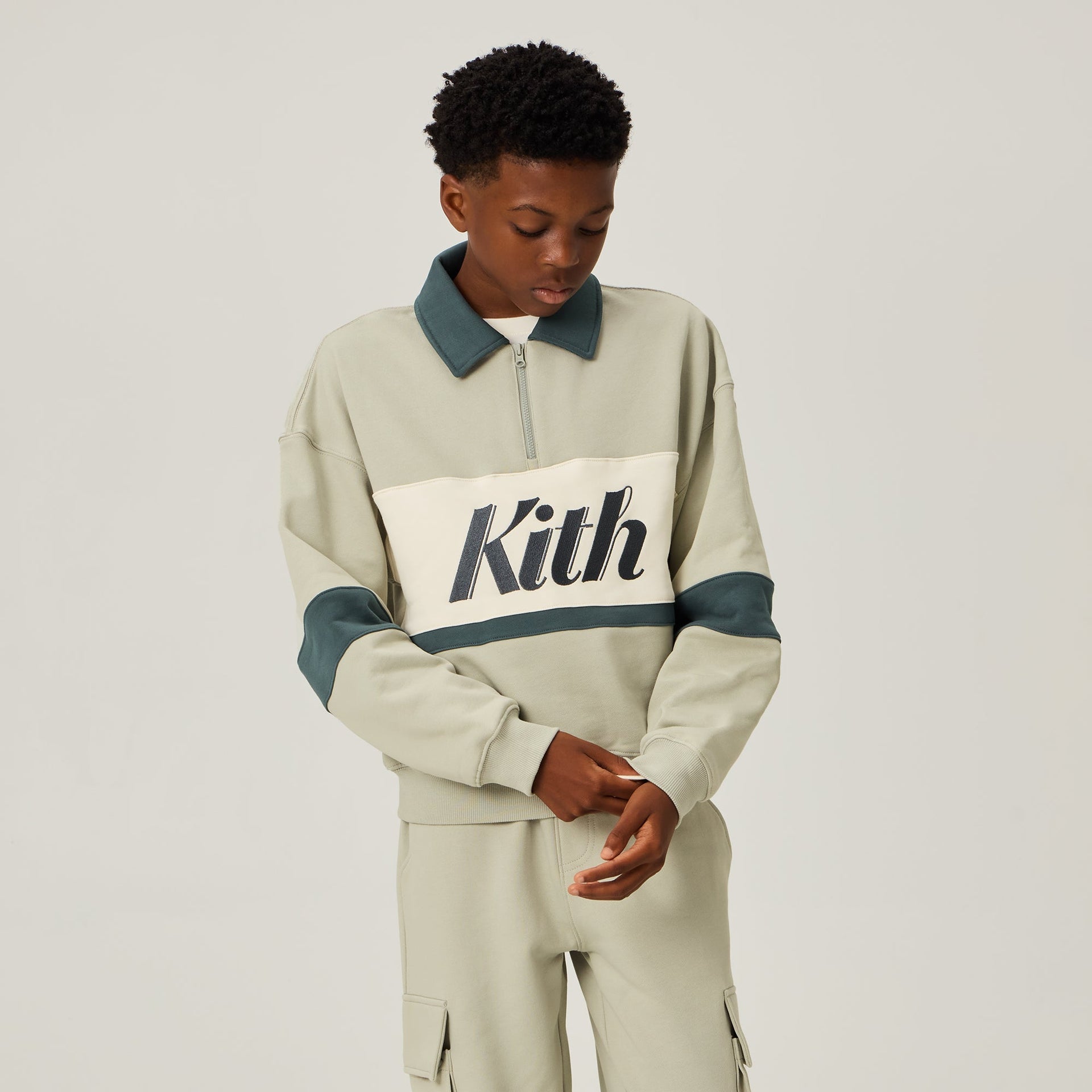 Kith Kids Nelson Quarter Zip Rugby - Pacify