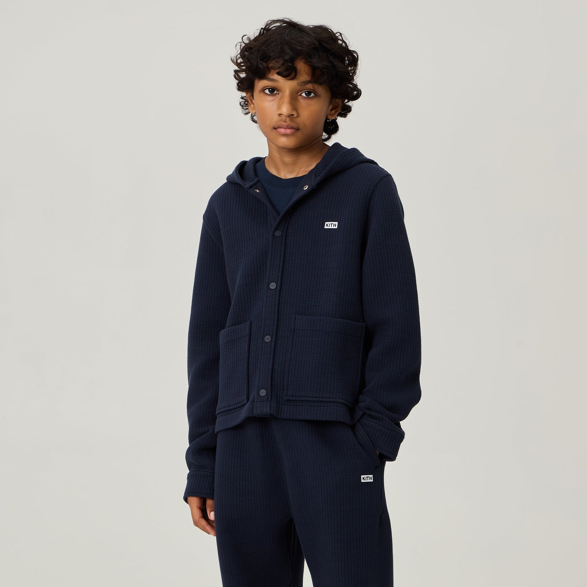 Kith Kids Quilted Hooded Ginza - Nocturnal