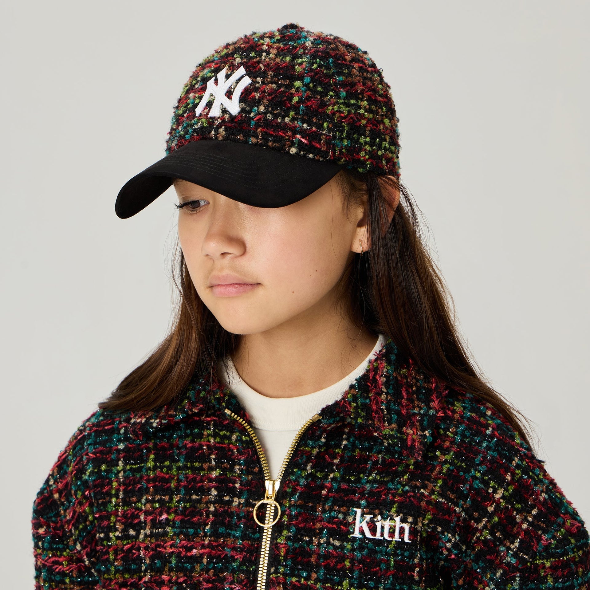 Kith Kids & '47 for the New York Yankees Textured Tweed Snapback - Black