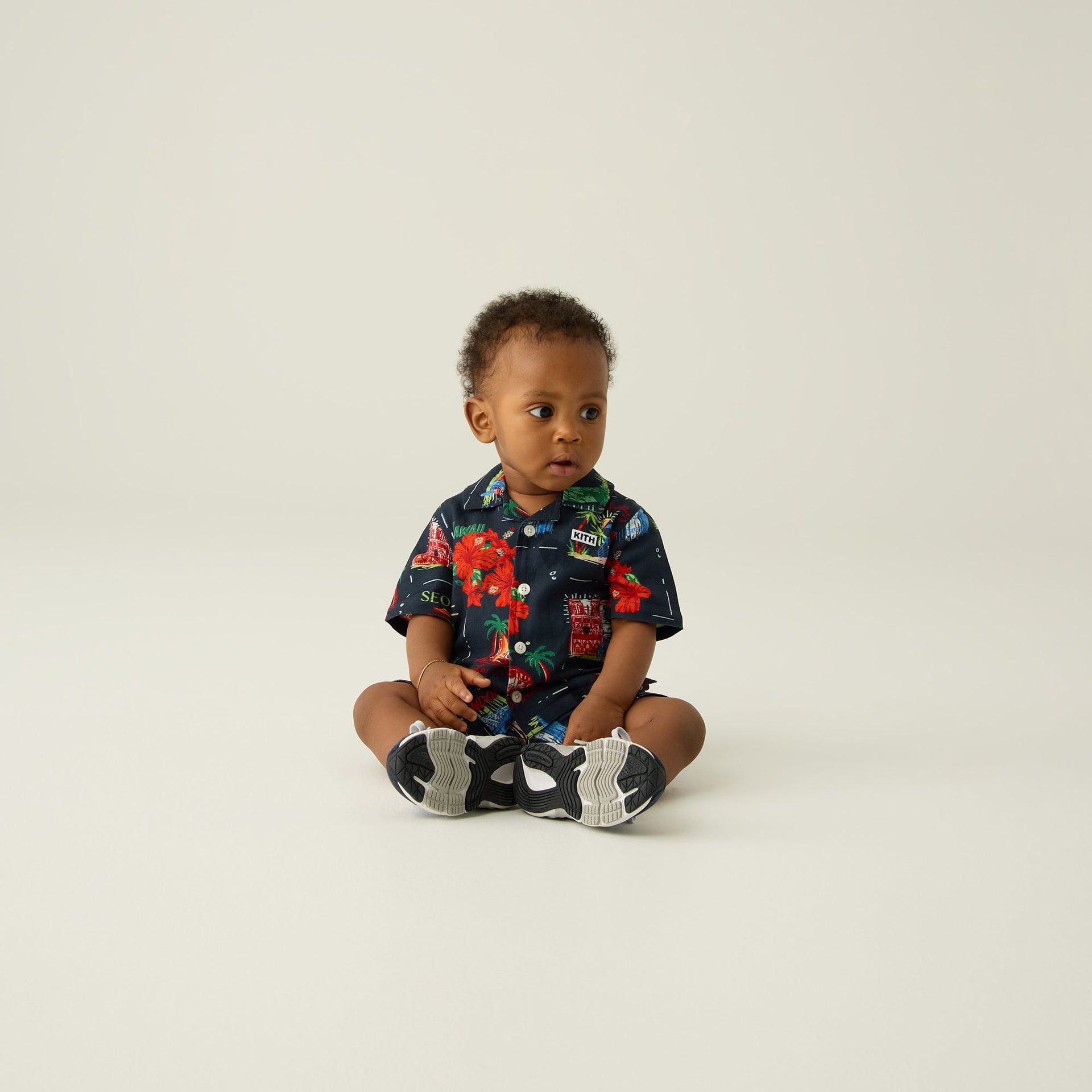 Kith Baby Souvenir Stamp Thompson Camp Shirt - Nocturnal