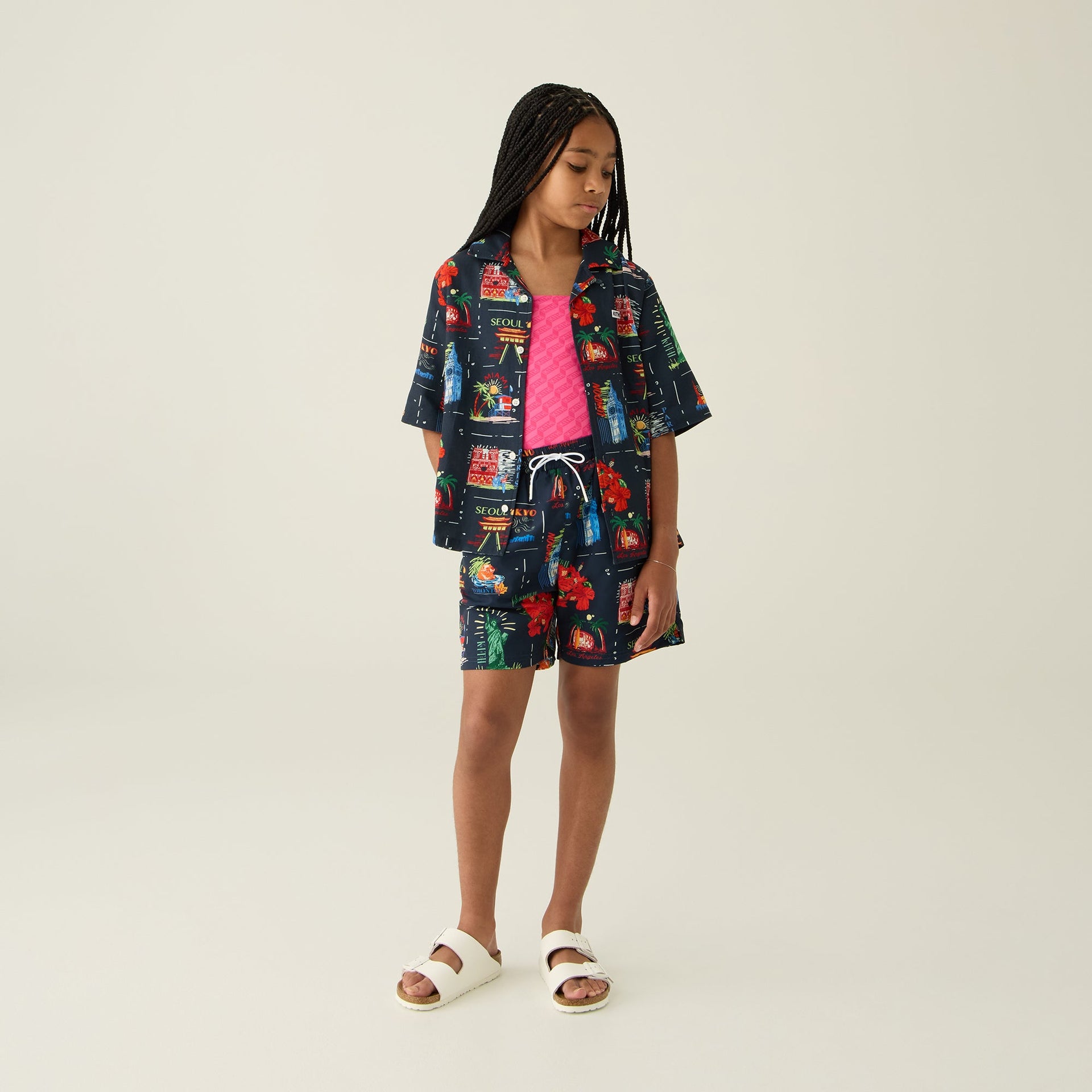 Kith Kids Souvenir Stamp Kai Swim Trunk - Nocturnal
