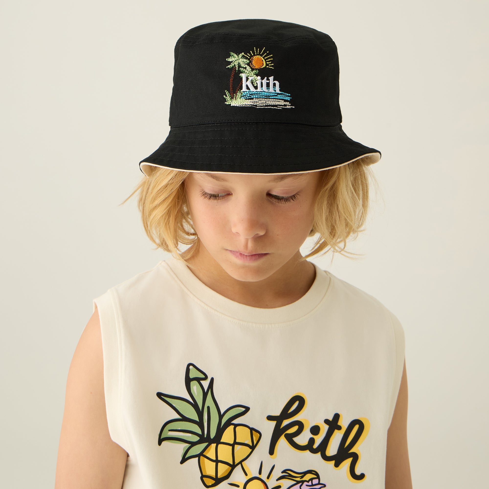 Kさん　KITH SS21 FLORAL BUCKET HAT Kith Botanical Floral Bucket Hat Nocturnal - SS21 - US