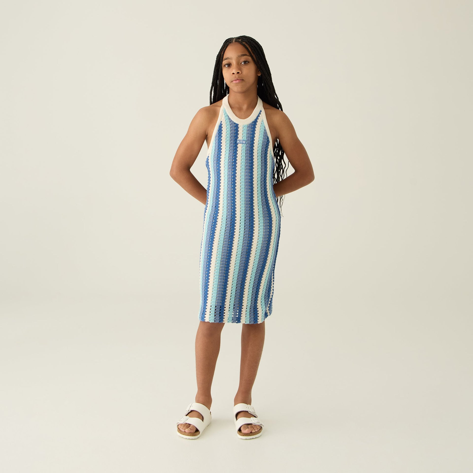 Kith Kids Open Knit Rivera Dress - Blue Skies