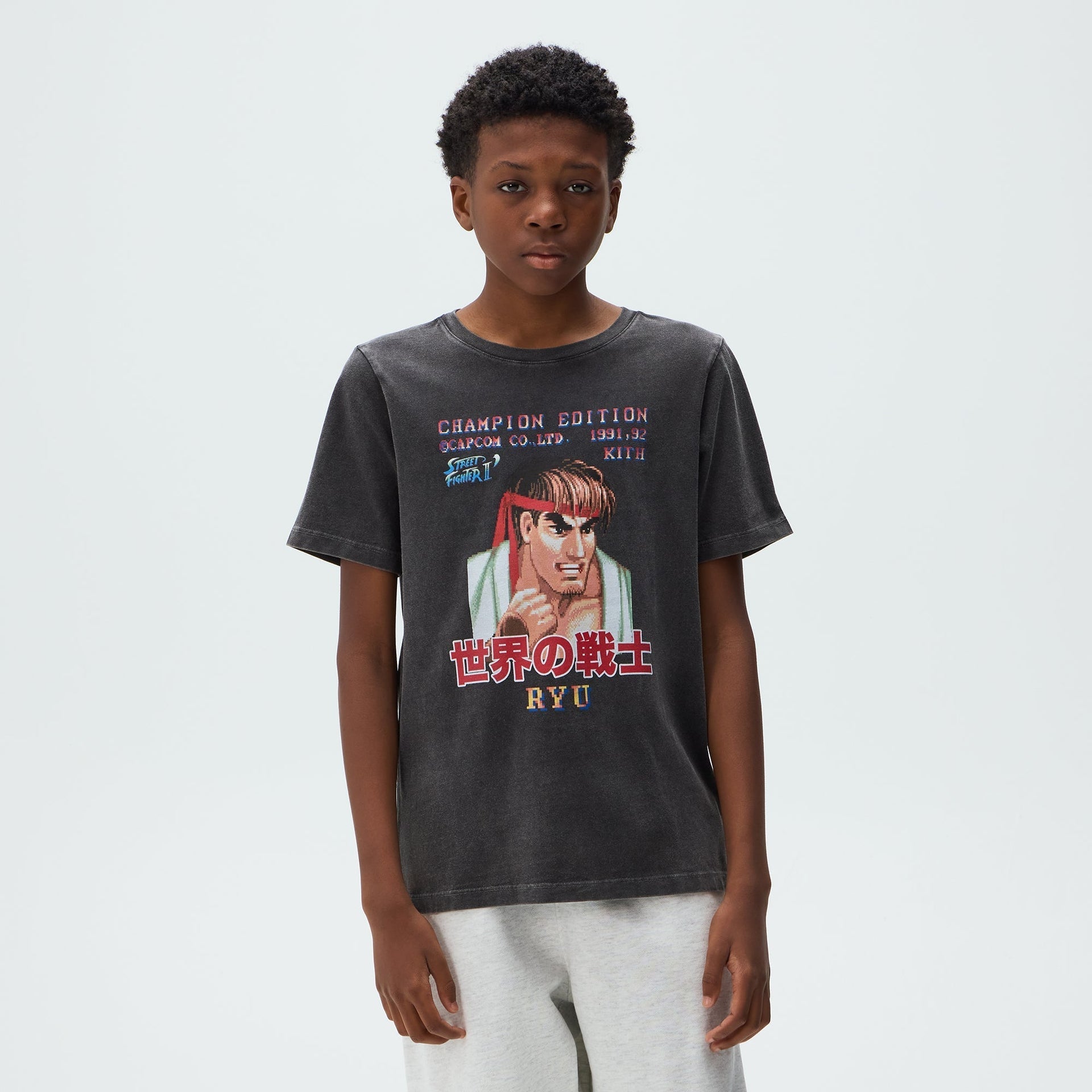 Capcom | Kith Kids Ryu Champion Vintage Tee - Black - PH