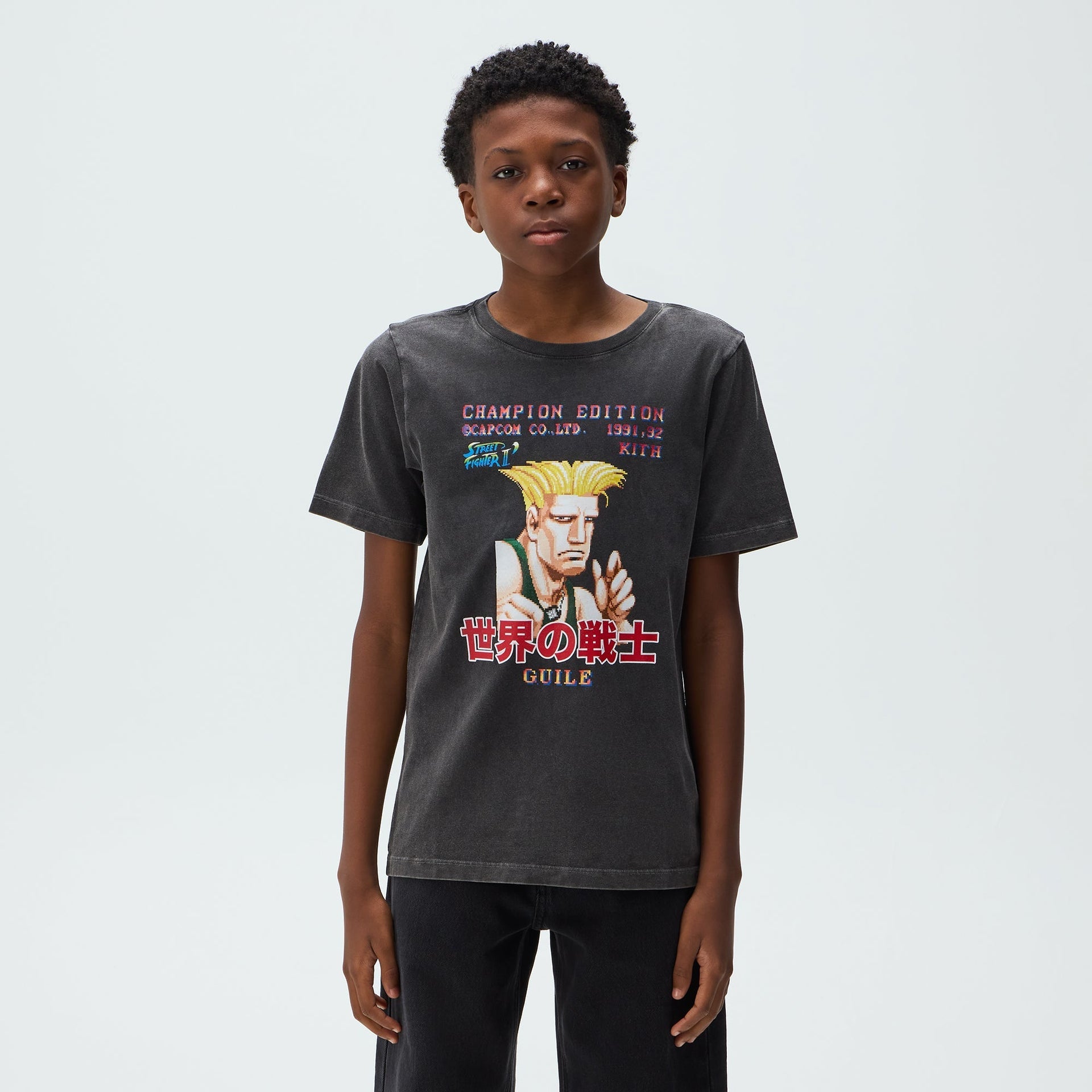 Capcom | Kith Kids Guile Champion Vintage Tee - Black - PH