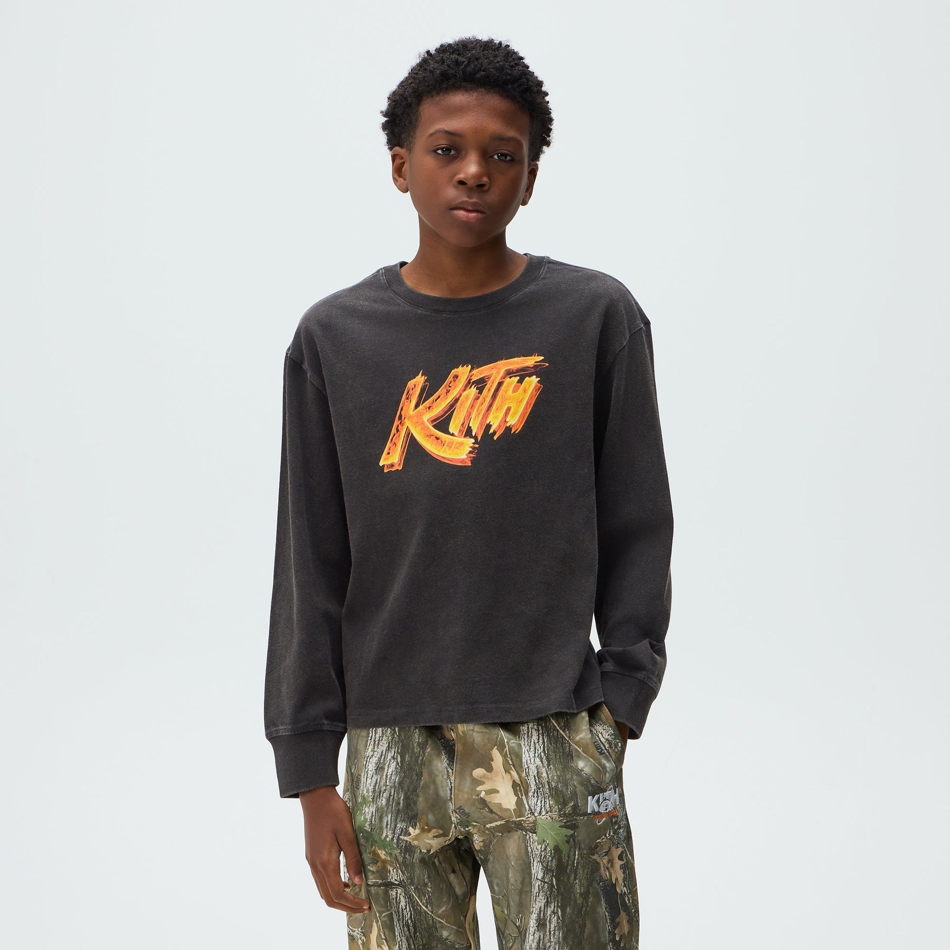 Capcom | Kith Kids Street Fighter Flame Vintage Tee - Black - PH