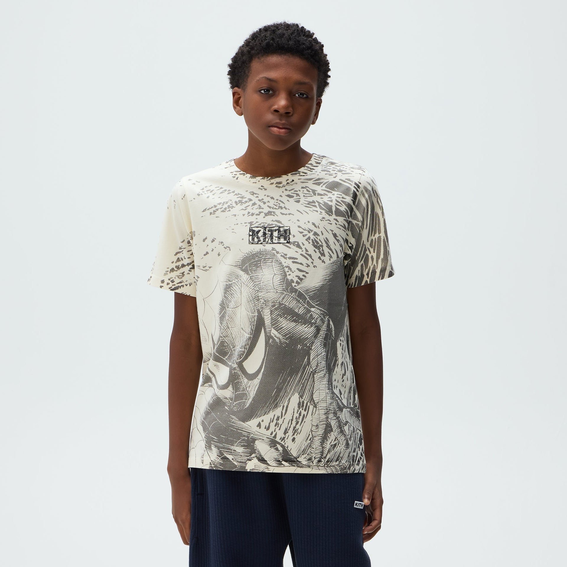 Marvel | Kith Kids Spiderman All-Over Printed Vintage Tee - Sandrift - PH