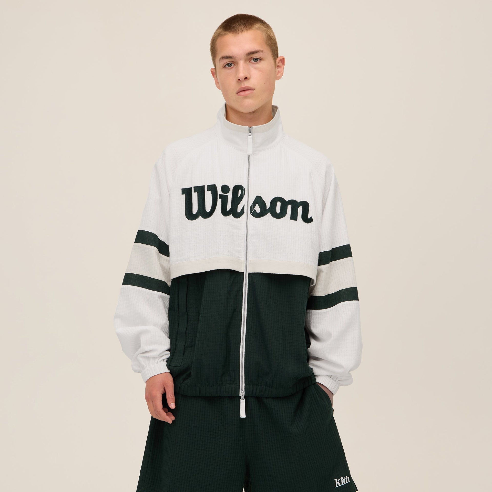 Kith for Wilson Dobby Track Jacket - White PH