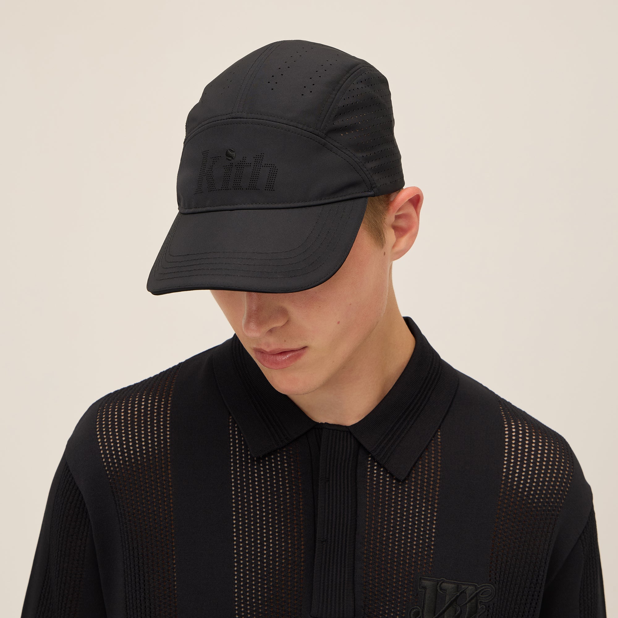 Kith Flocked Nylon Dawson Bucket Hat - Black – Kith Europe