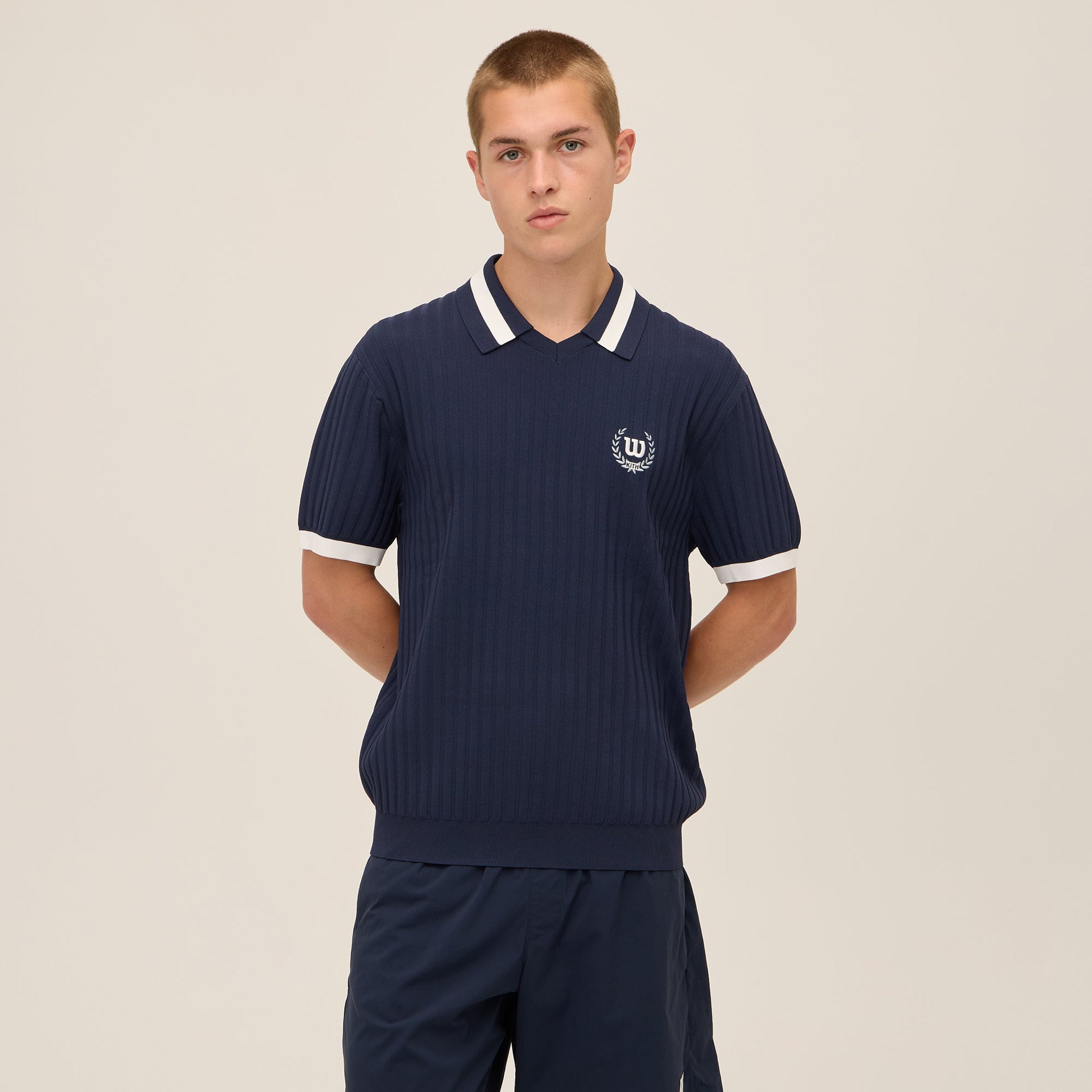 Kith for Wilson V-Neck Polo - Nocturnal