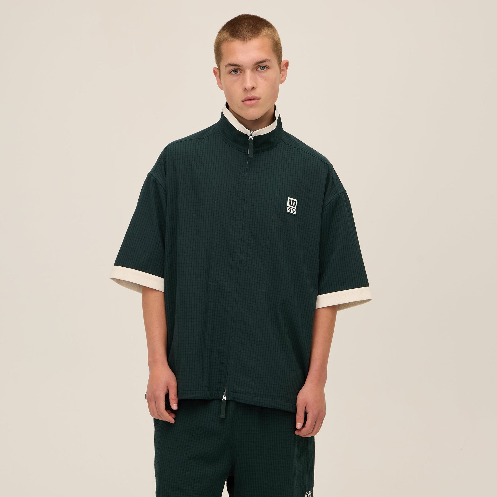 Kith for Wilson Dobby Zip Up Shirt - Stadium PH