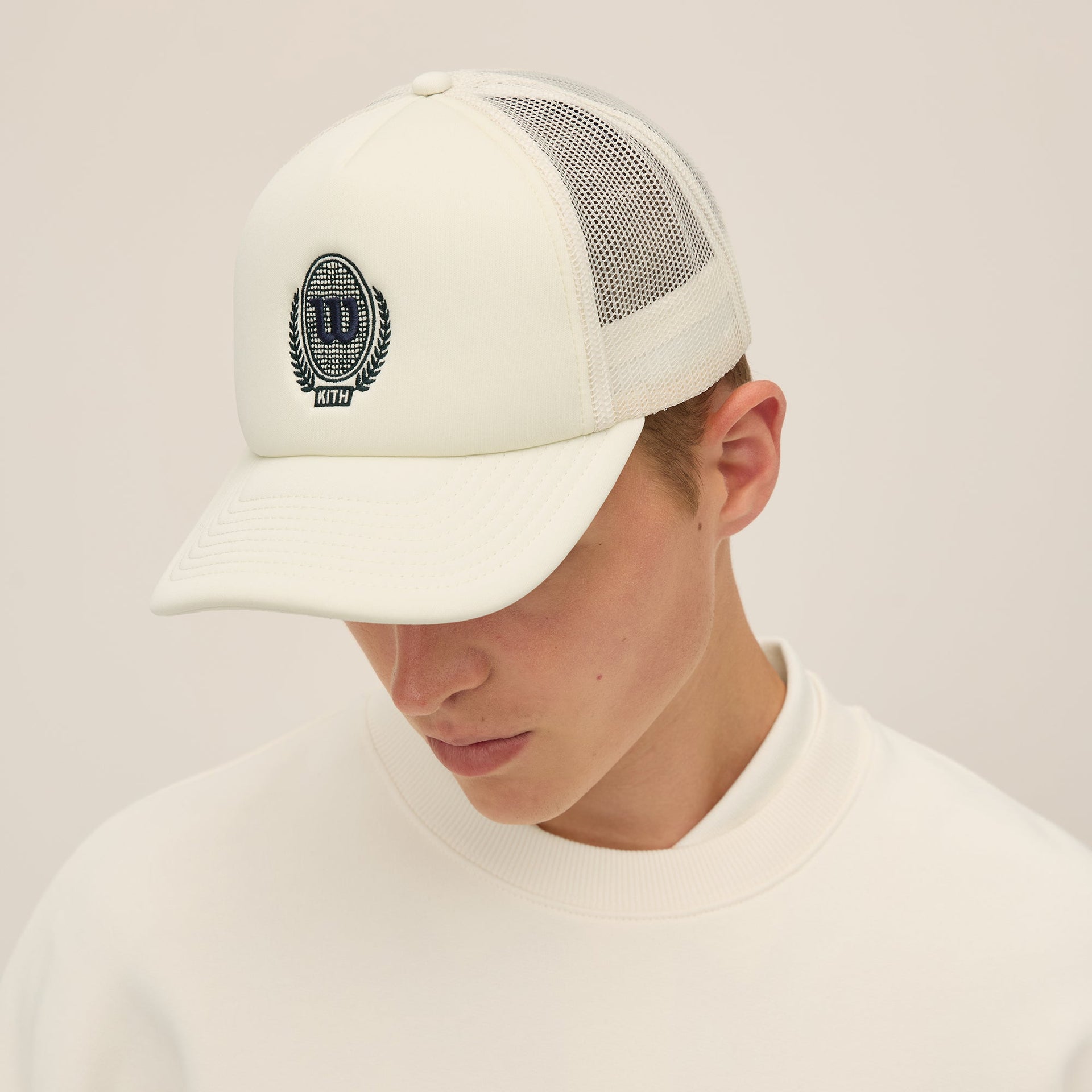 Kith for Wilson Polyfoam Nolan Trucker Hat - Sandrift