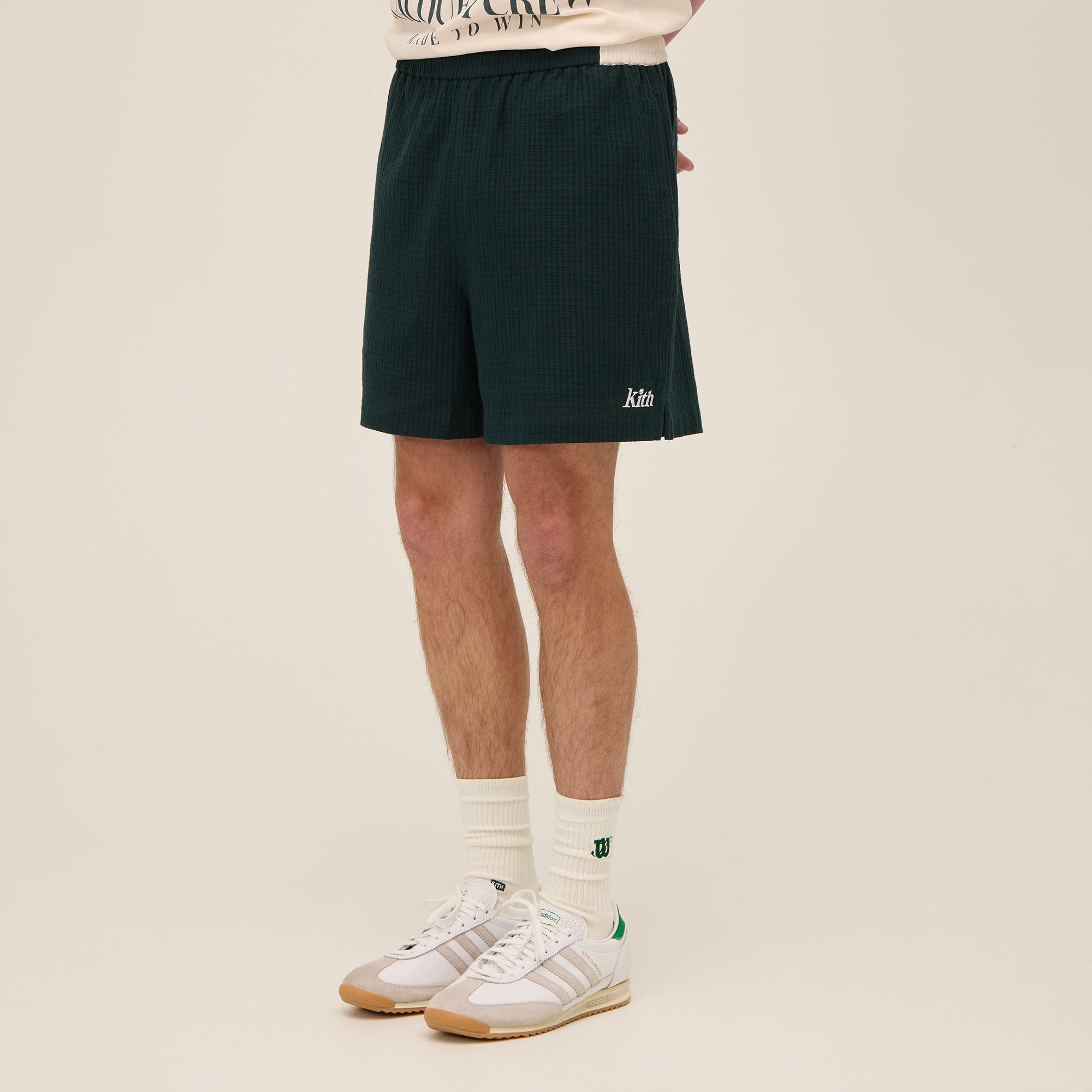 最終値下げ！！ Kith グリーン/グレー ナイロン トラックパンツ