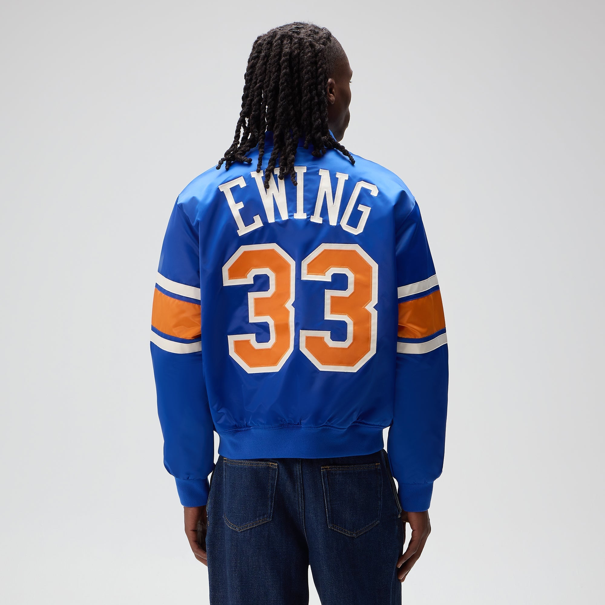 ジャケット・アウター Kith for New York Knicks Satin Bomber S Kith for the New York Knicks Classic Satin Bomber Jacket - Nocturnal