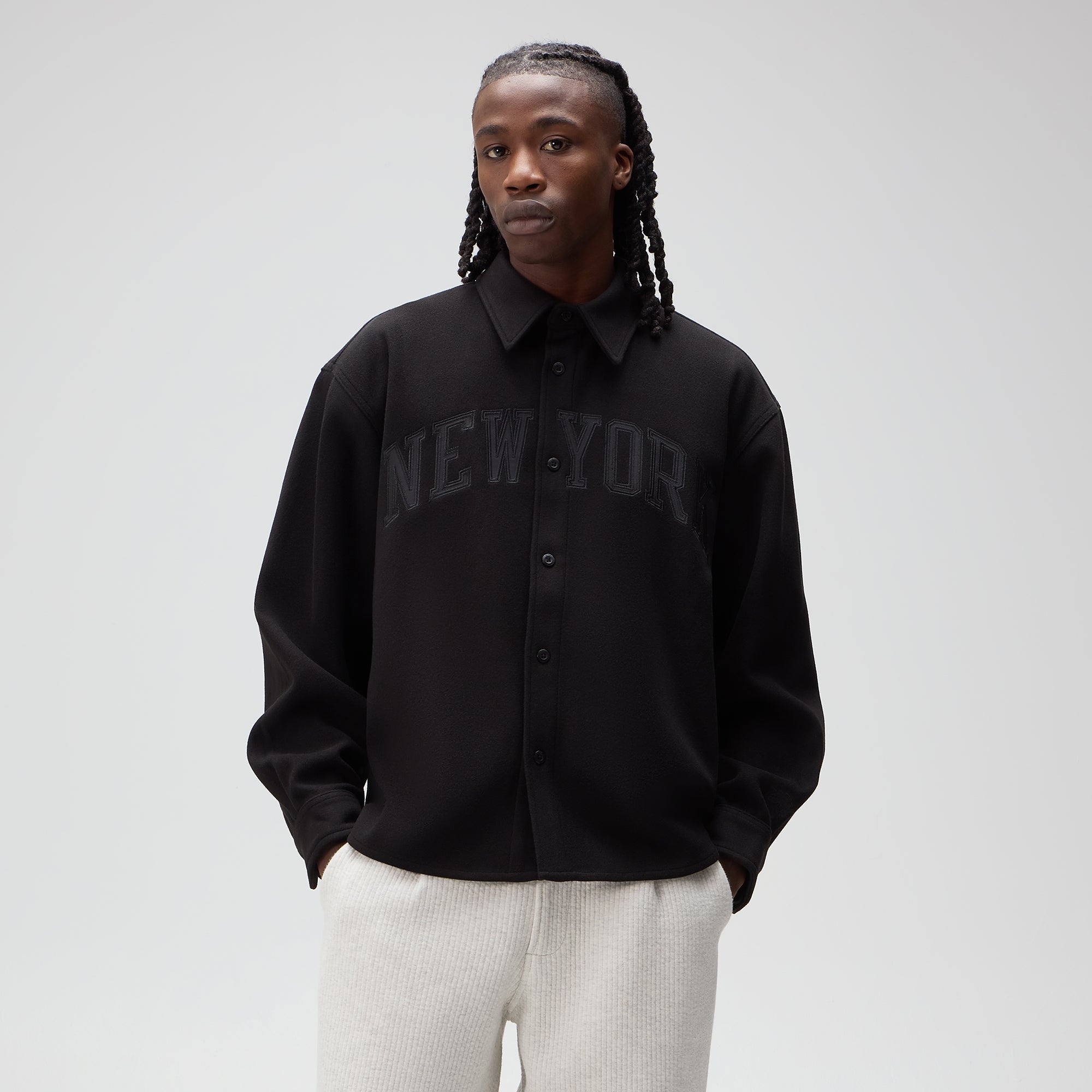 Kith for the New York Knicks Felted Apollo Shirt - Black – Kith Europe