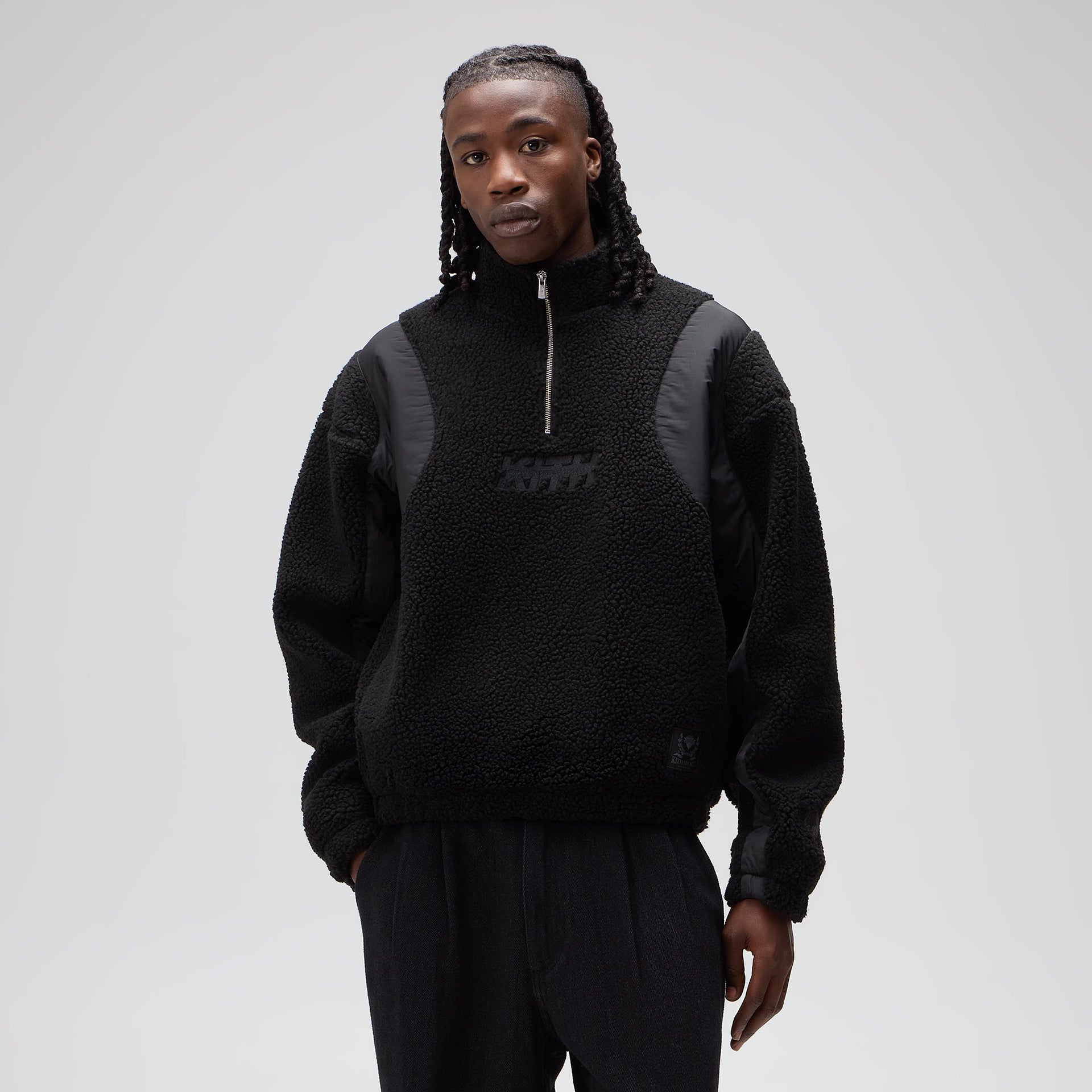 Kith for the New York Knicks New York Vintage Nelson Quarter Zip - Black