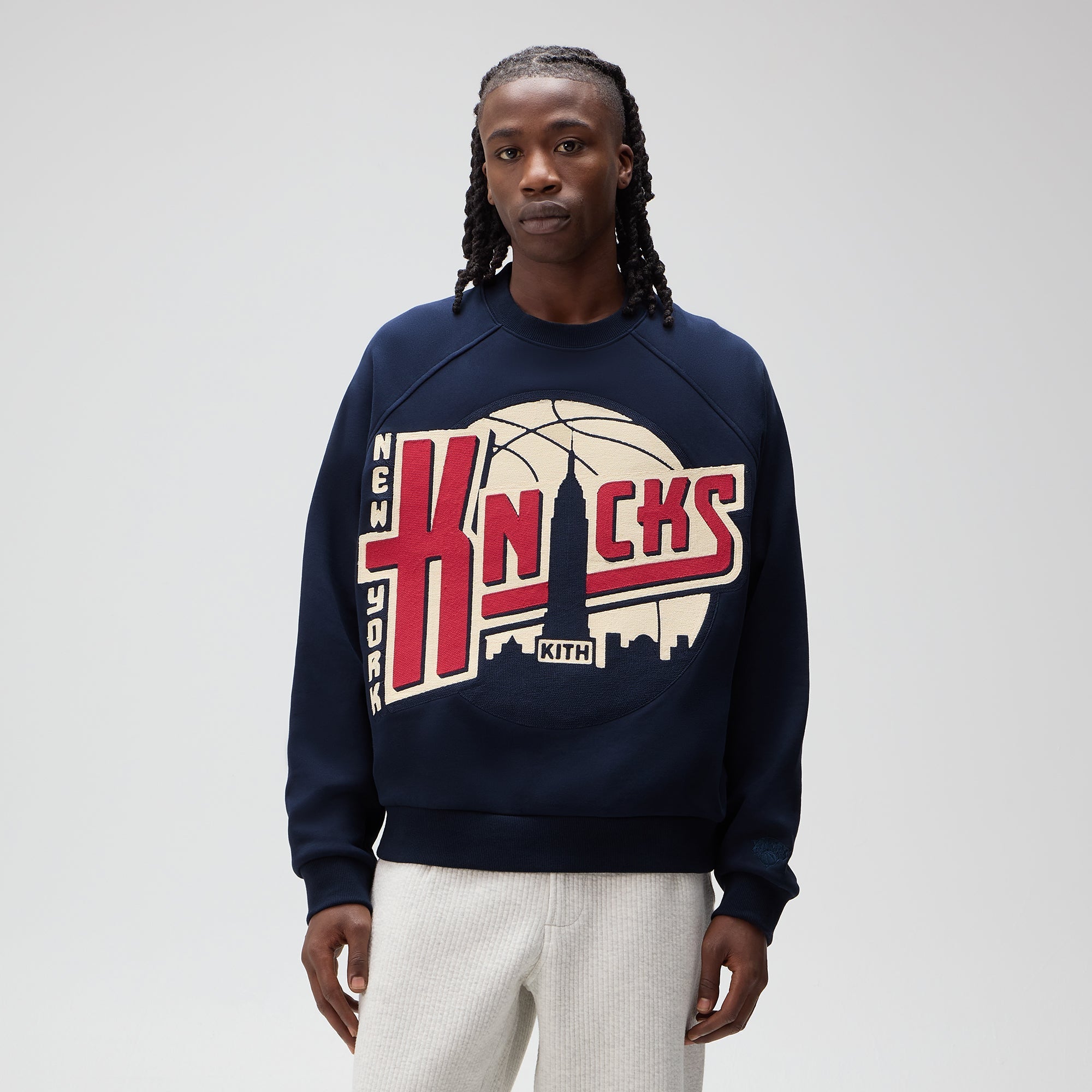 Kith for the New York Knicks Basketball Vintage Nelson Raglan