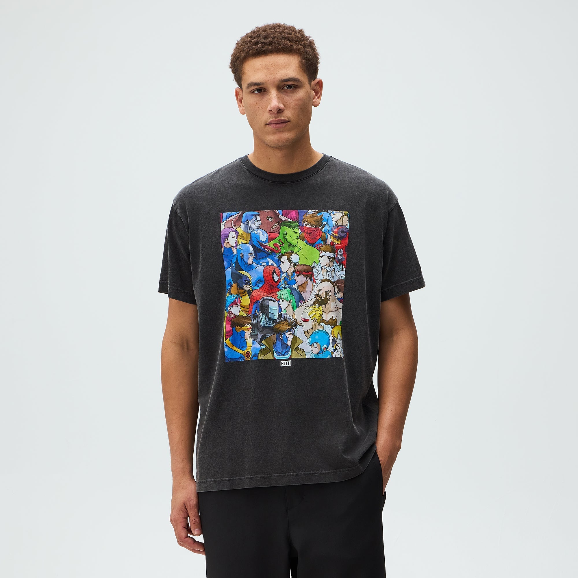 トップス Kith x Marvel vs. Capcom Clash of Super Marvel vs. Capcom | Kith Clash of Super Heroes Vintage Tee - Black