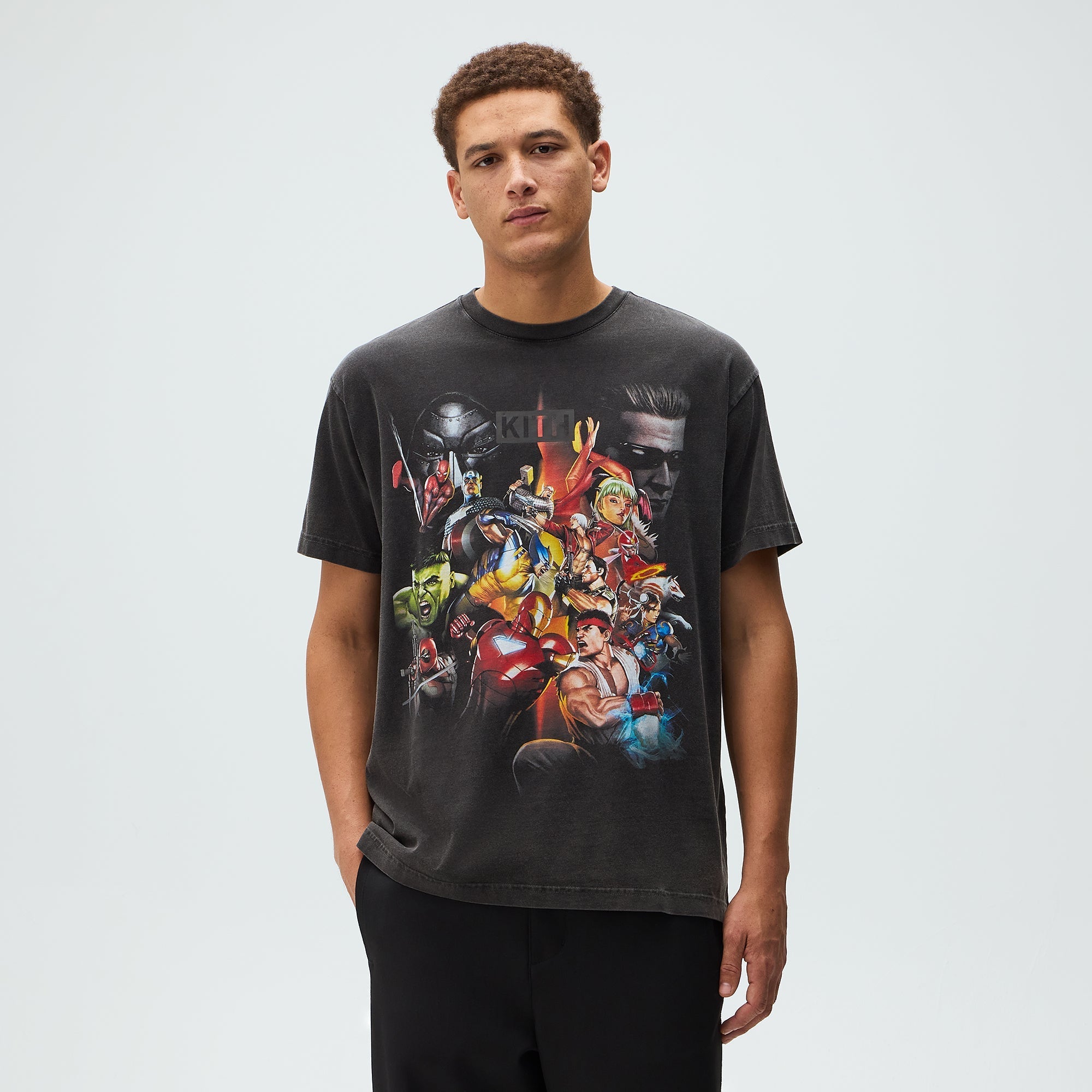 KITH marvel capcom 黒 Tシャツ 赤ロゴ 新品未使用 Marvel vs. Capcom | Kith Ultimate Vintage Tee - Black – Kith Europe