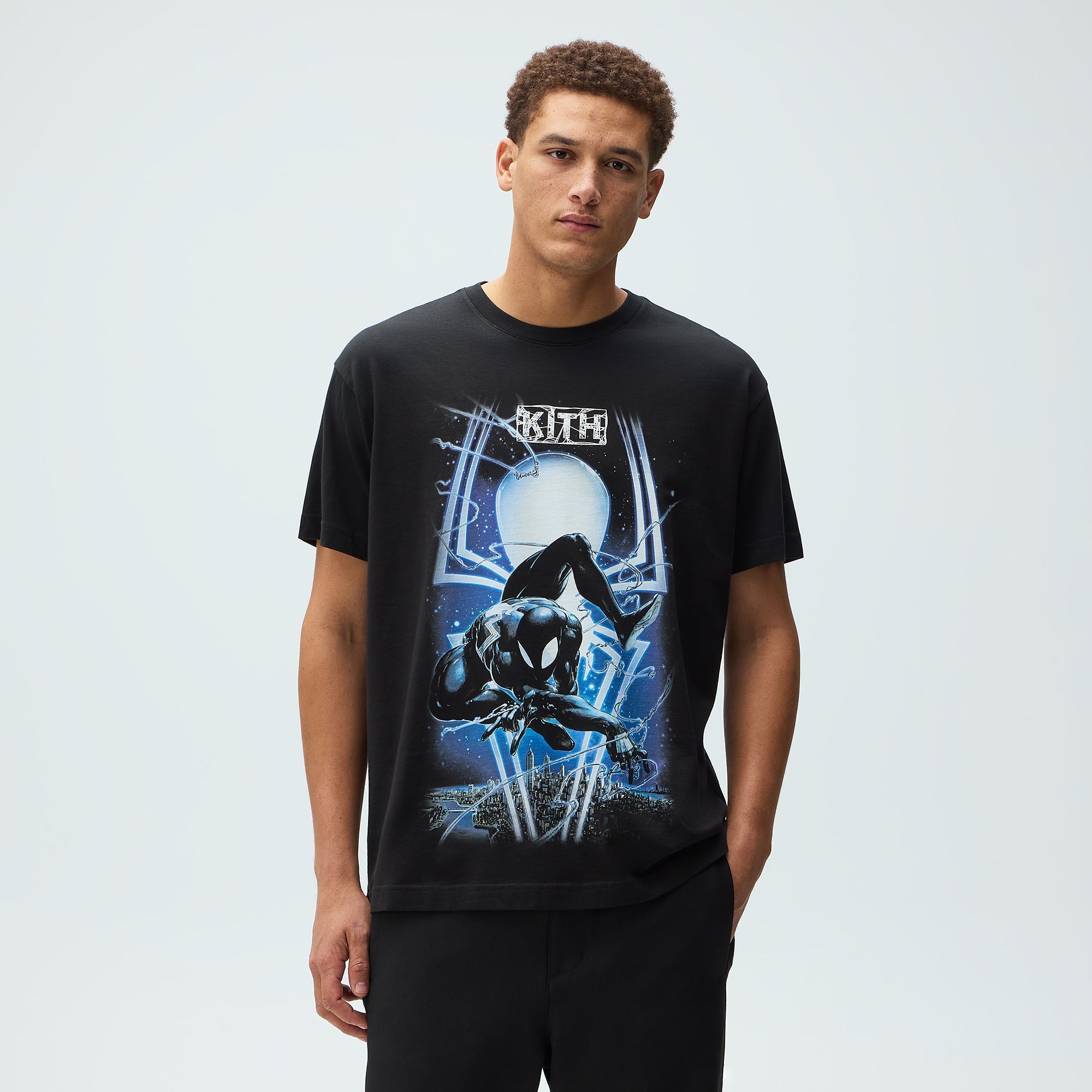 トップス Kith x Marvel Symbiote Spiderman Vintage Marvel | Kith Symbiote Spiderman Vintage Tee - Black