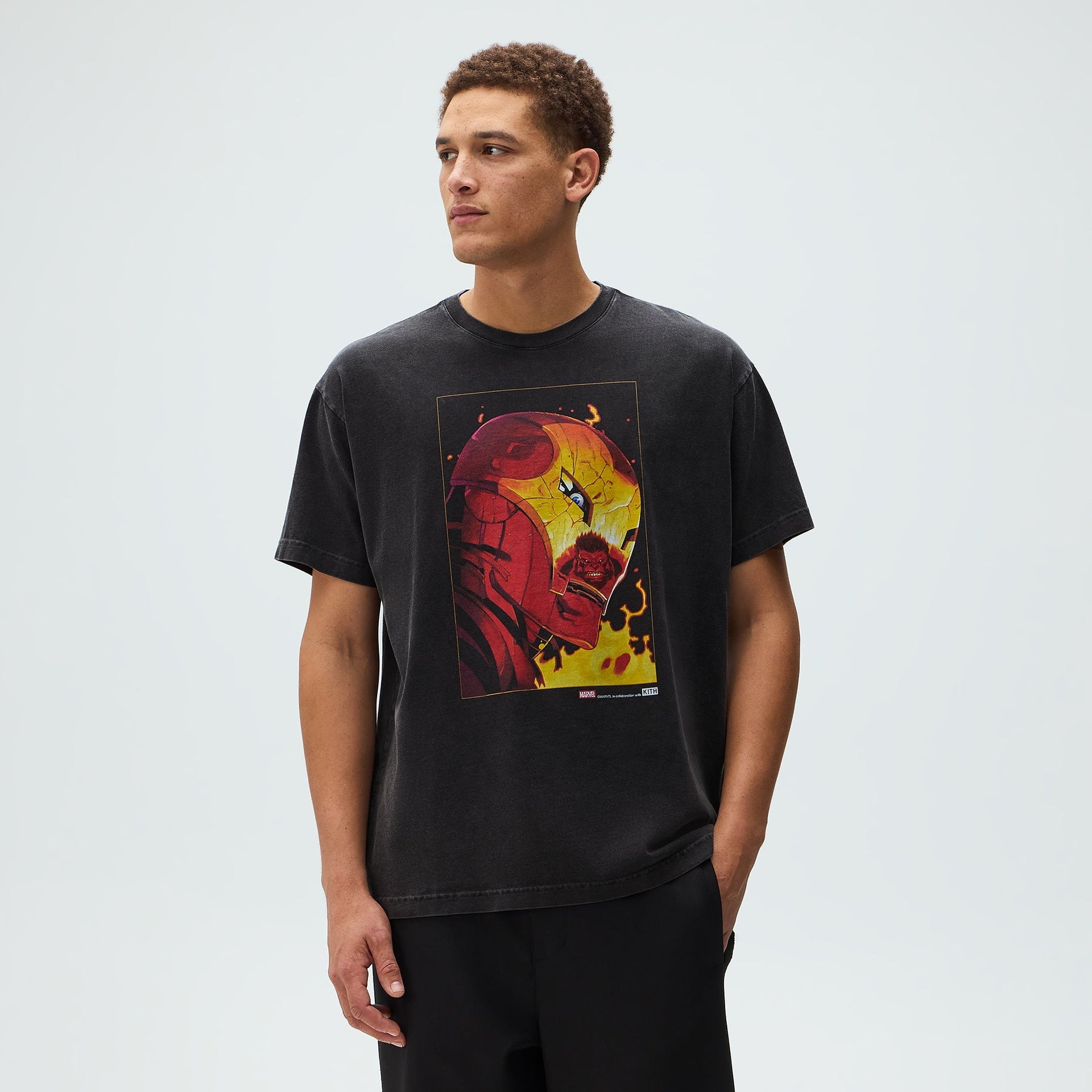 Marvel | Kith Red Hulk Vintage Tee - Black