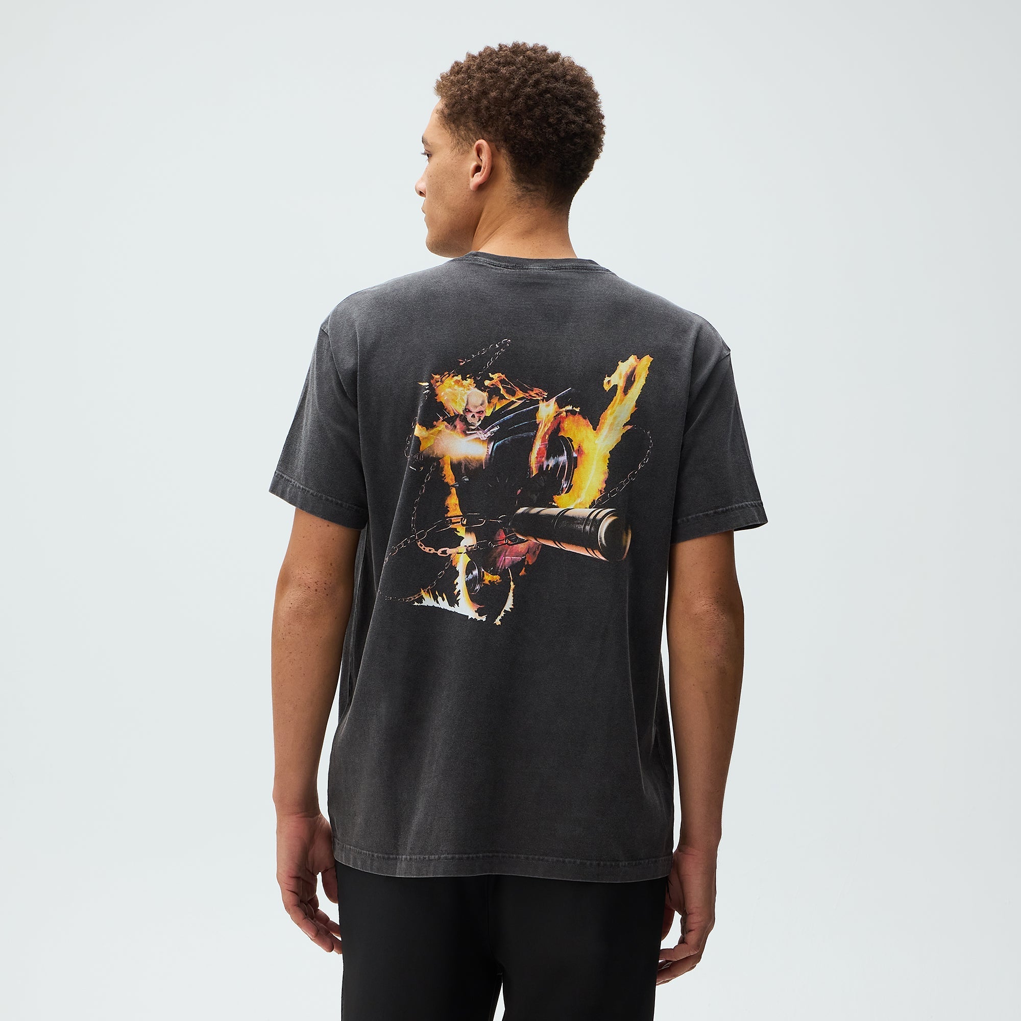 トップス Kith x Marvel Ghost Rider Vintage Tee XL Marvel | Kith Ghost Rider Vintage Tee - Black – Kith Europe