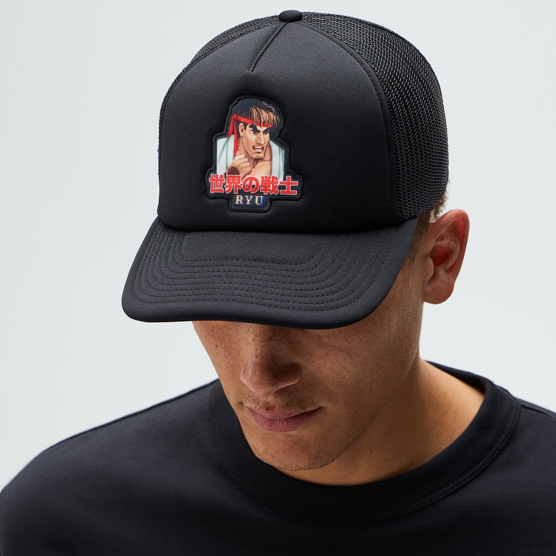 Capcom | Kith Ryu Nolan Trucker Hat - Black