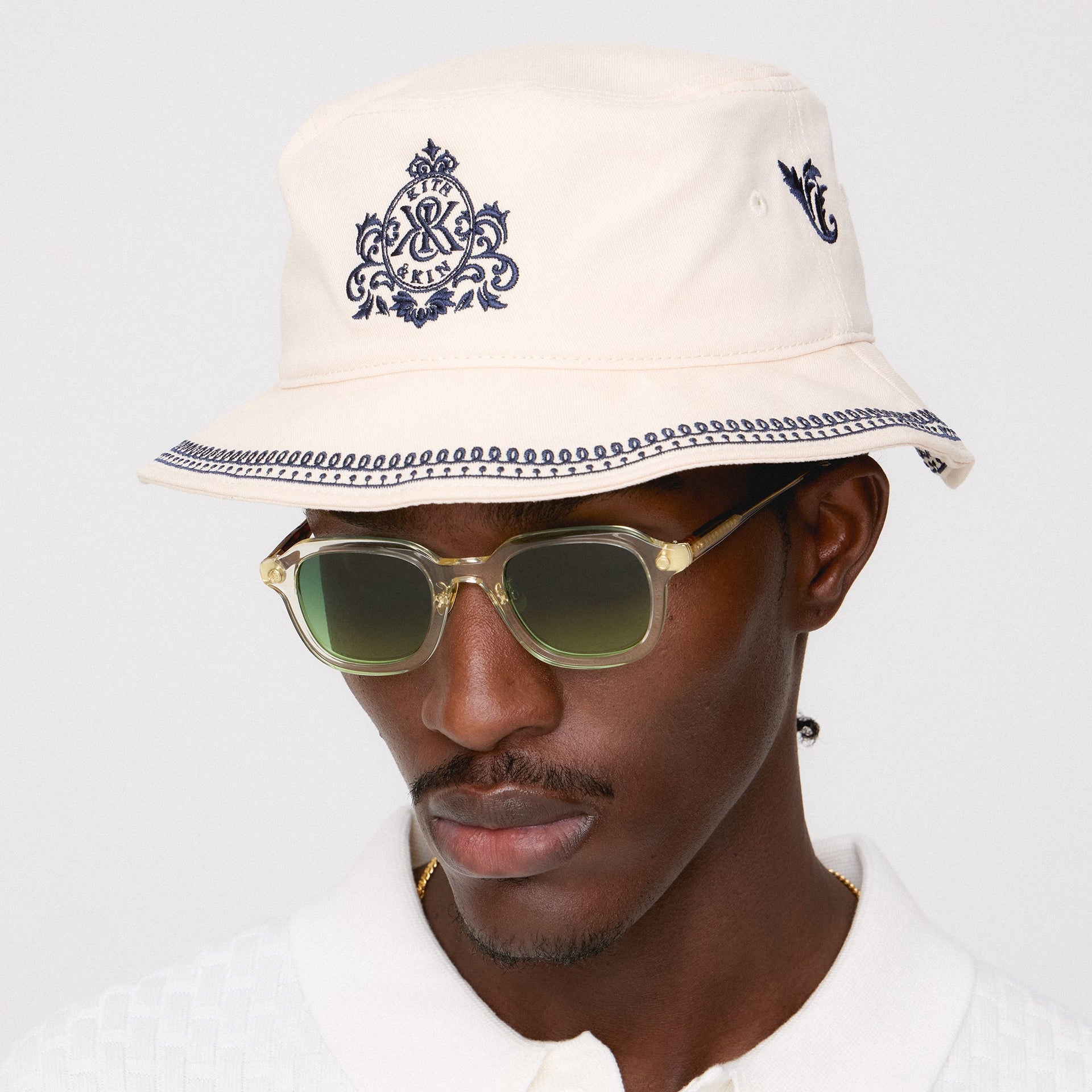 Kith Denim Twill Dawson Bucket Hat - Sandrift