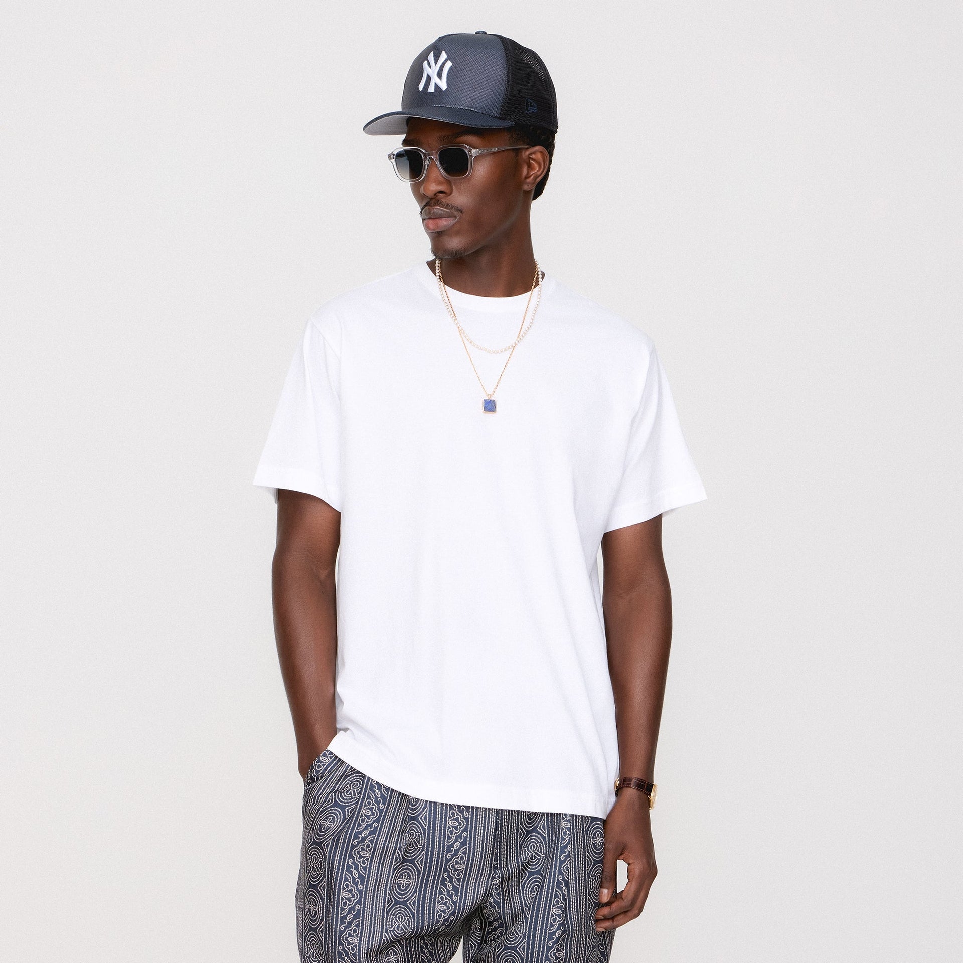 &Kin Pima Jersey Short Sleeve Heathrow Tee - White PH