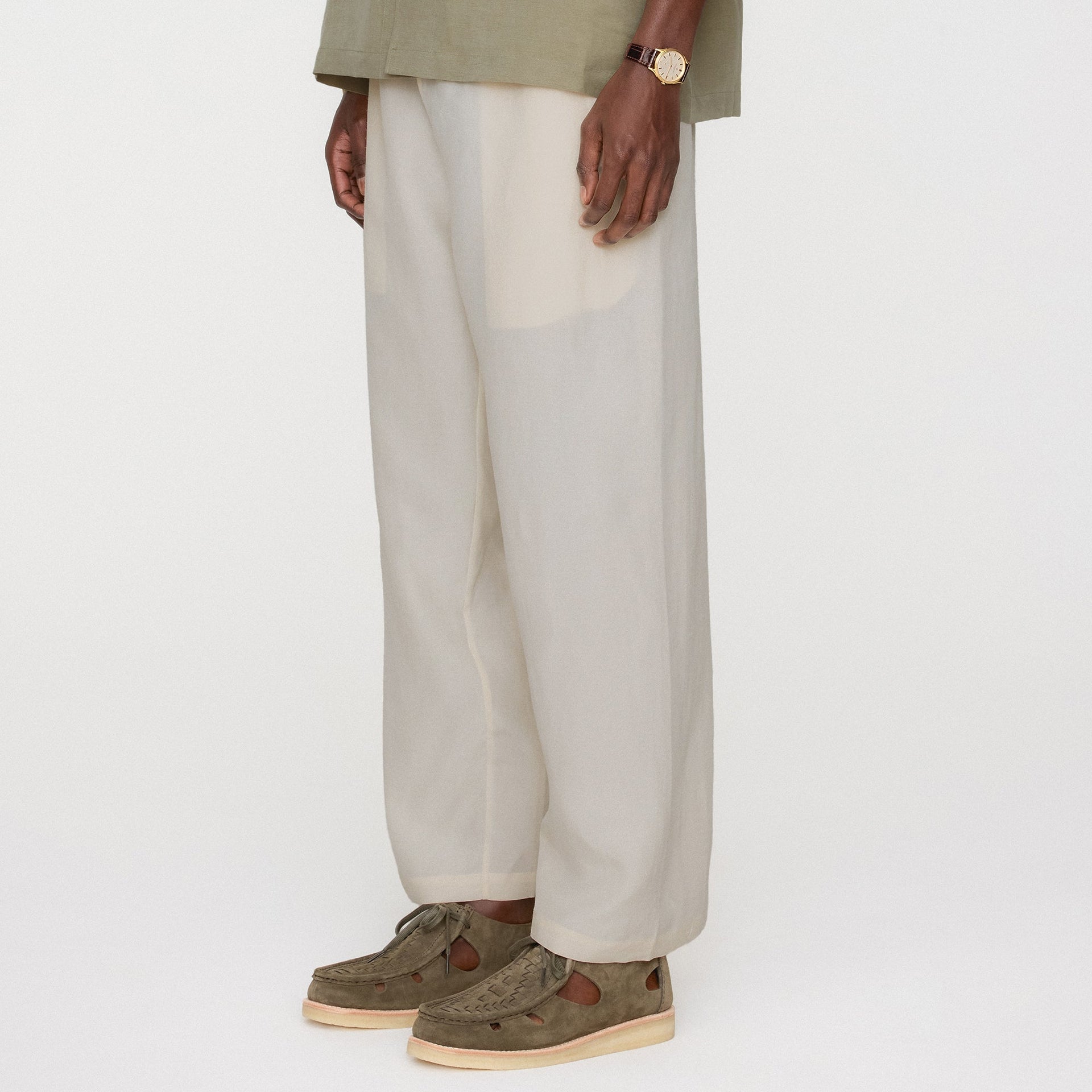Kith Cupro Linen Grayson Pant - Sandrift