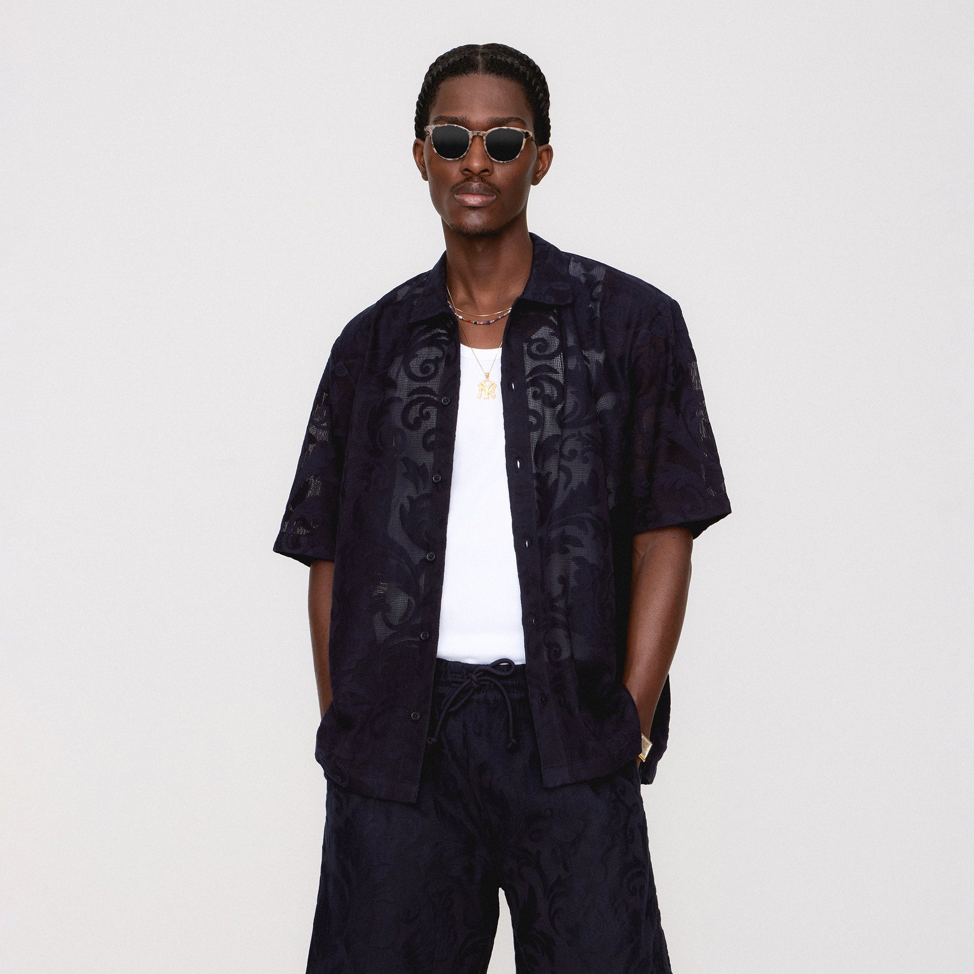Kith Lace Reade Shirt - Ink