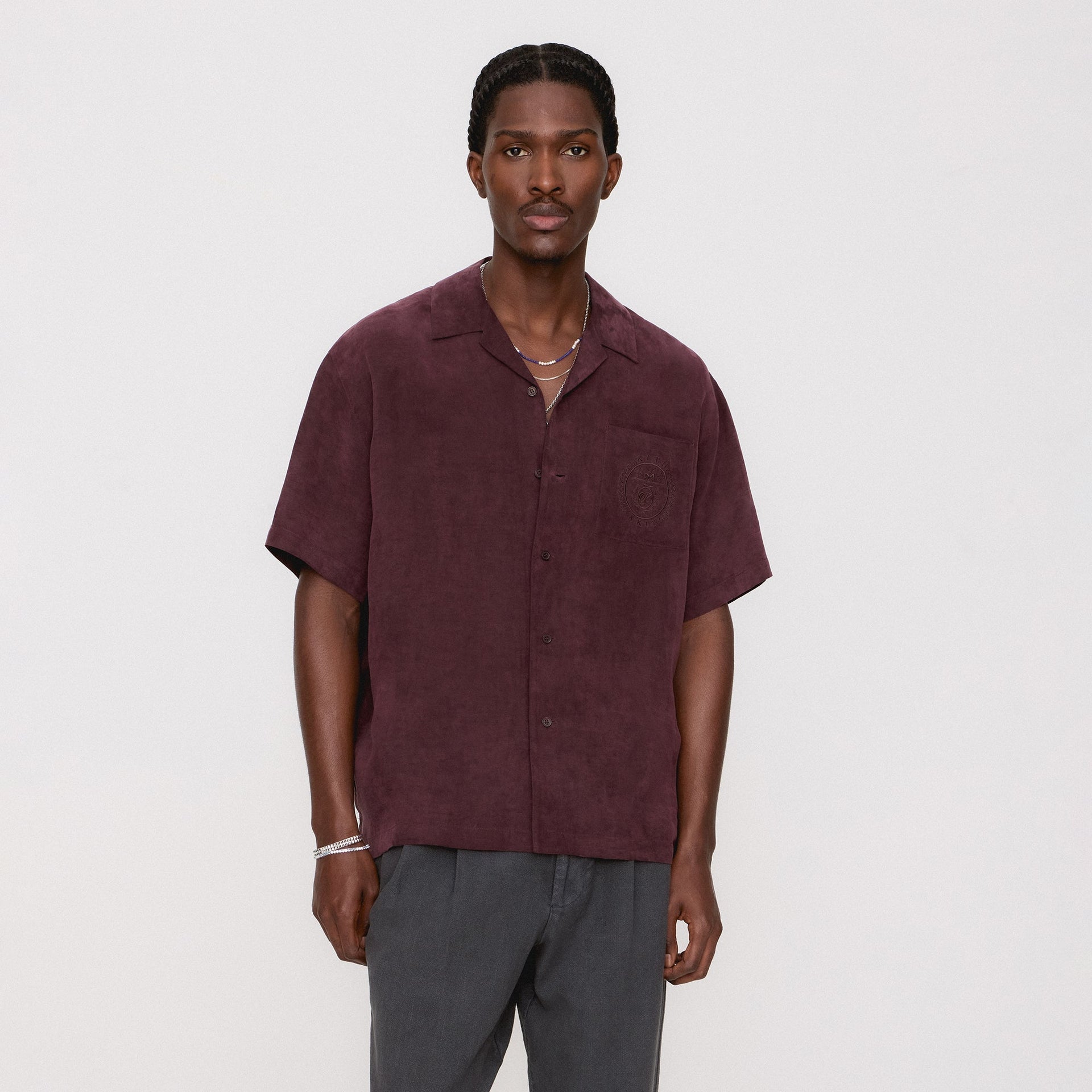 Kith Adonis Camp Collar Shirt - Rich PH