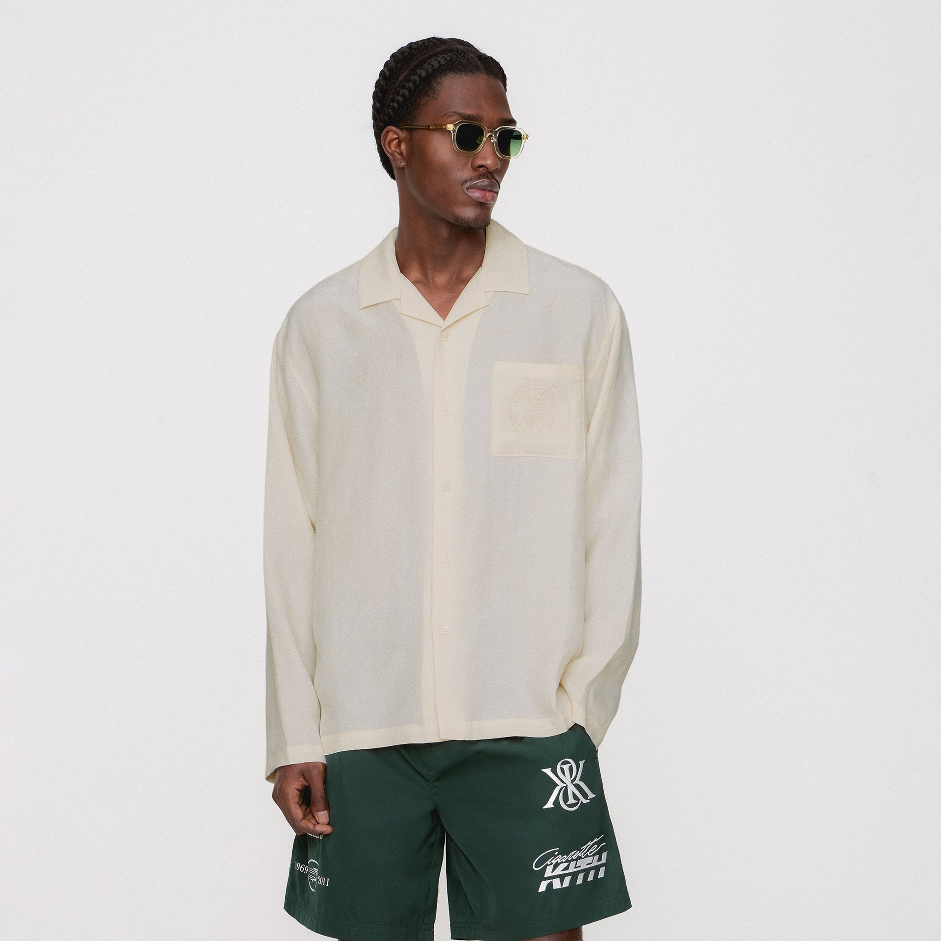 Kith Adonis Camp Collar Shirt - Sandrift PH