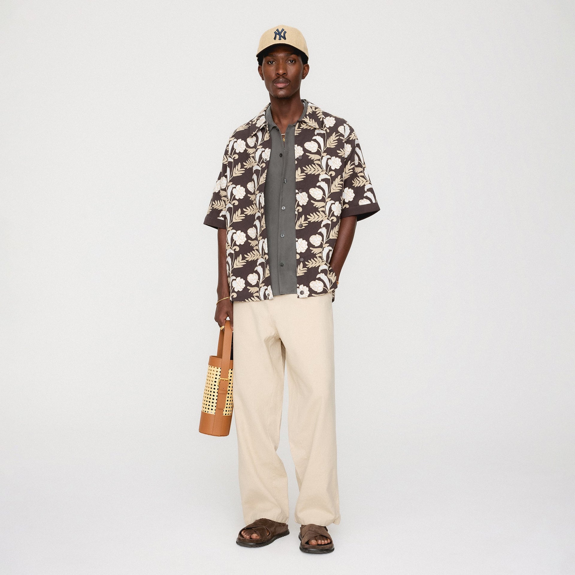 Kith Embroidered Floral Woodpoint Shirt - Kindling