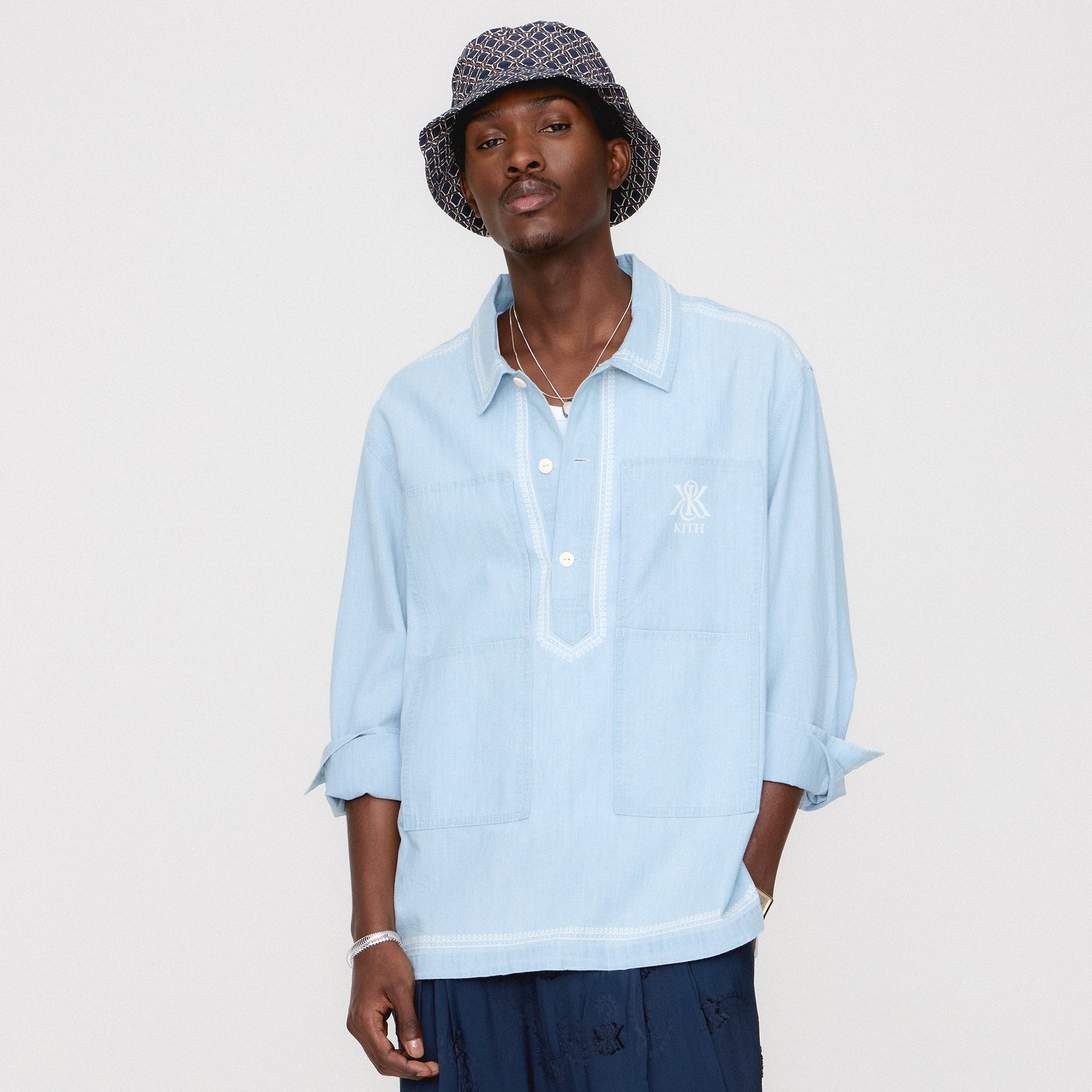 Kith Chambray Paterson Shirt - Light Indigo