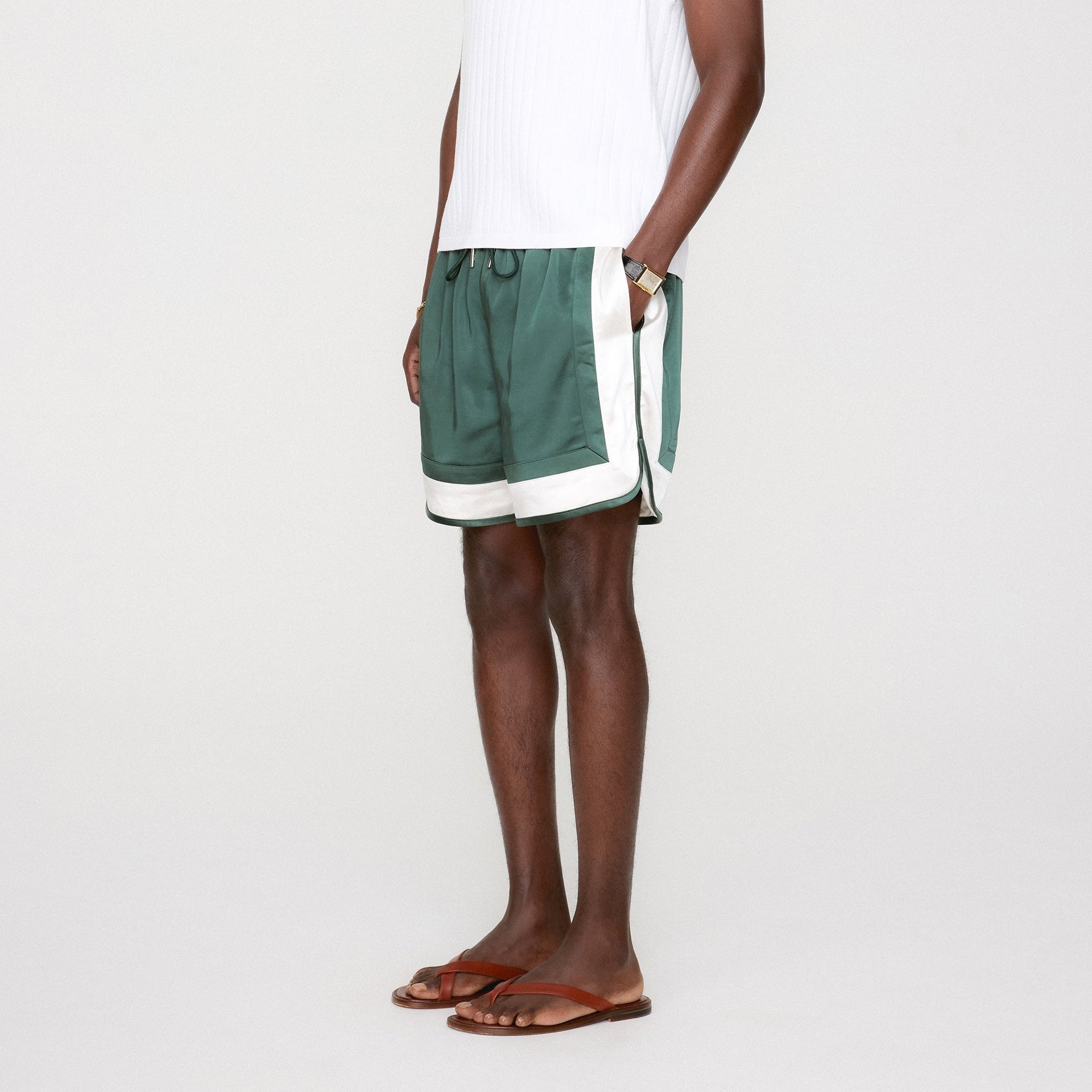 &Kin Washed Satin Dylan Short - Stadium PH