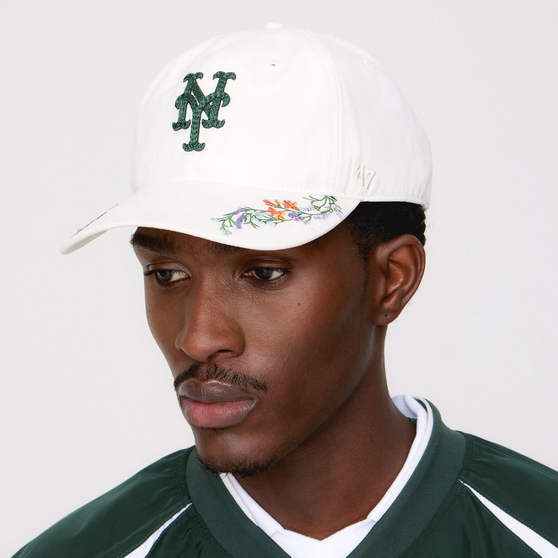 Kith & '47 for the New York Mets Cupro Linen Franchise LS Cap - Sandrift