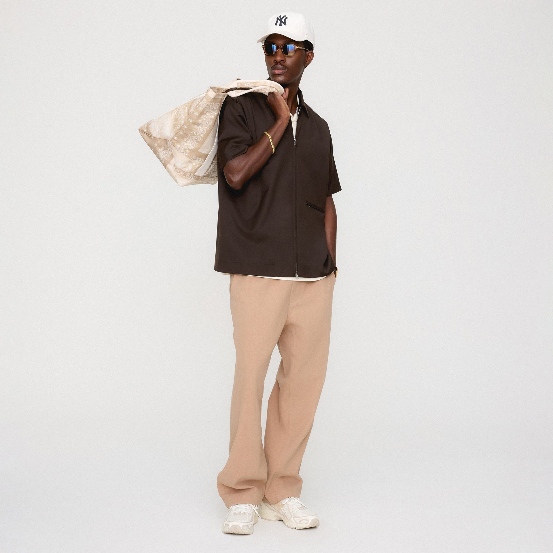 &Kin Tropical Wool Davenport Shirt - Kindling