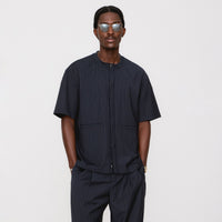 &Kin Tropical Wool Casper Shirt - Admiral