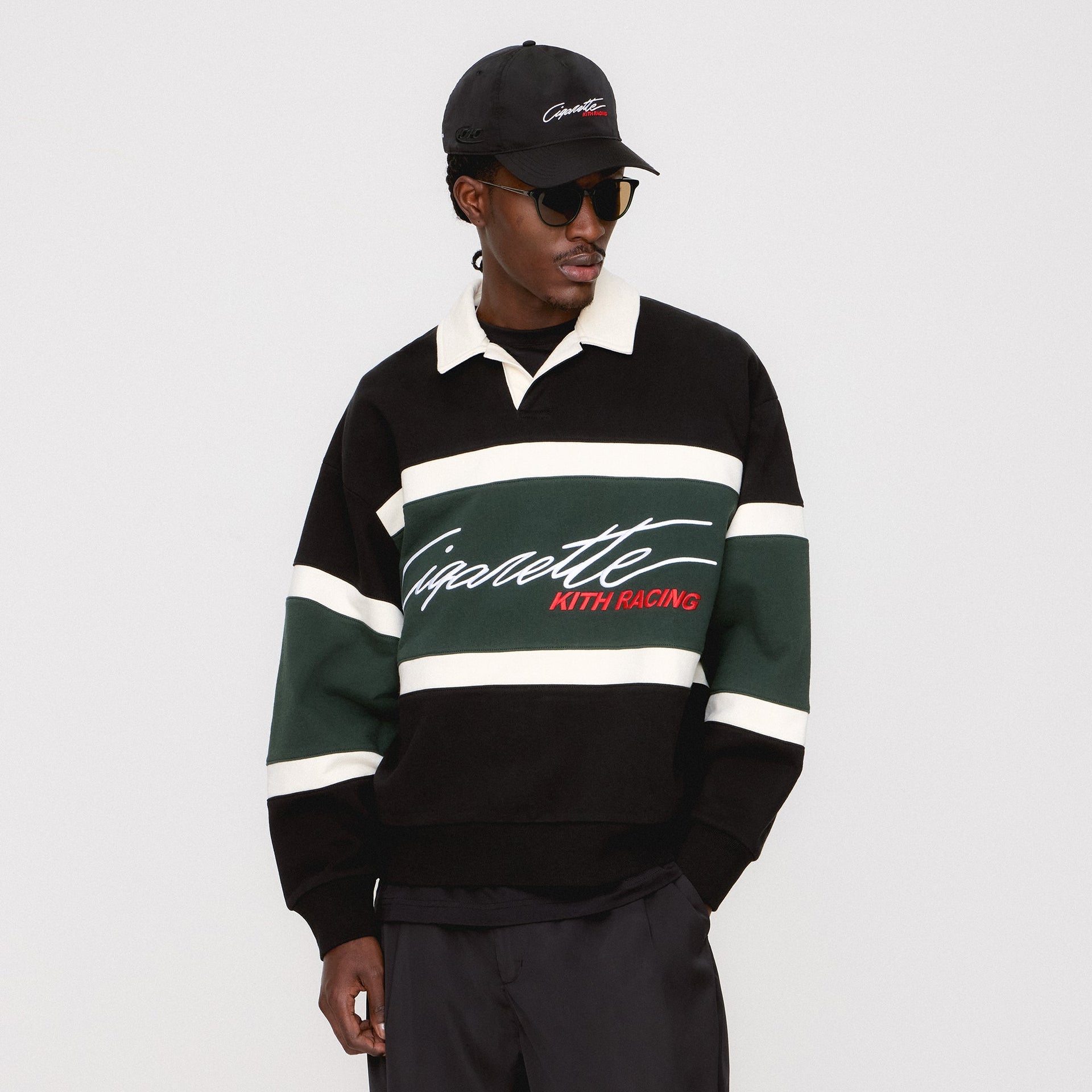 Kith for Cigarette Racing Nelson Rugby - Black