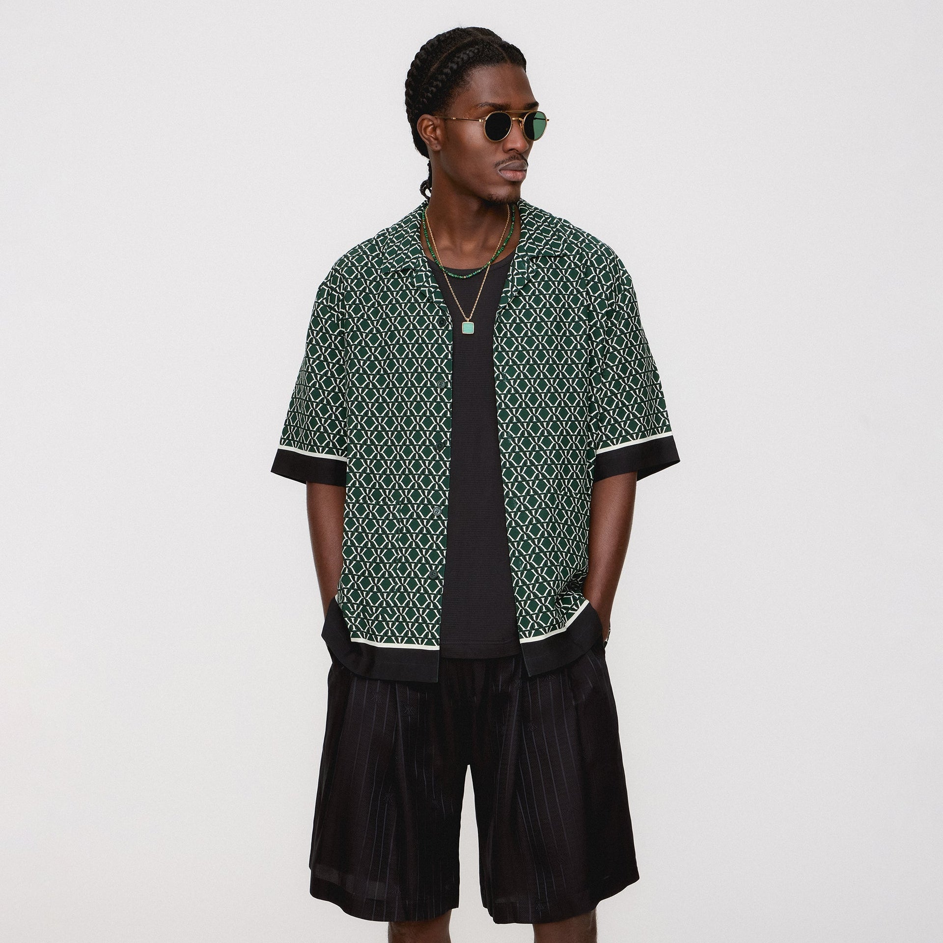 Kith Monogram Crest Reade Shirt - Stadium