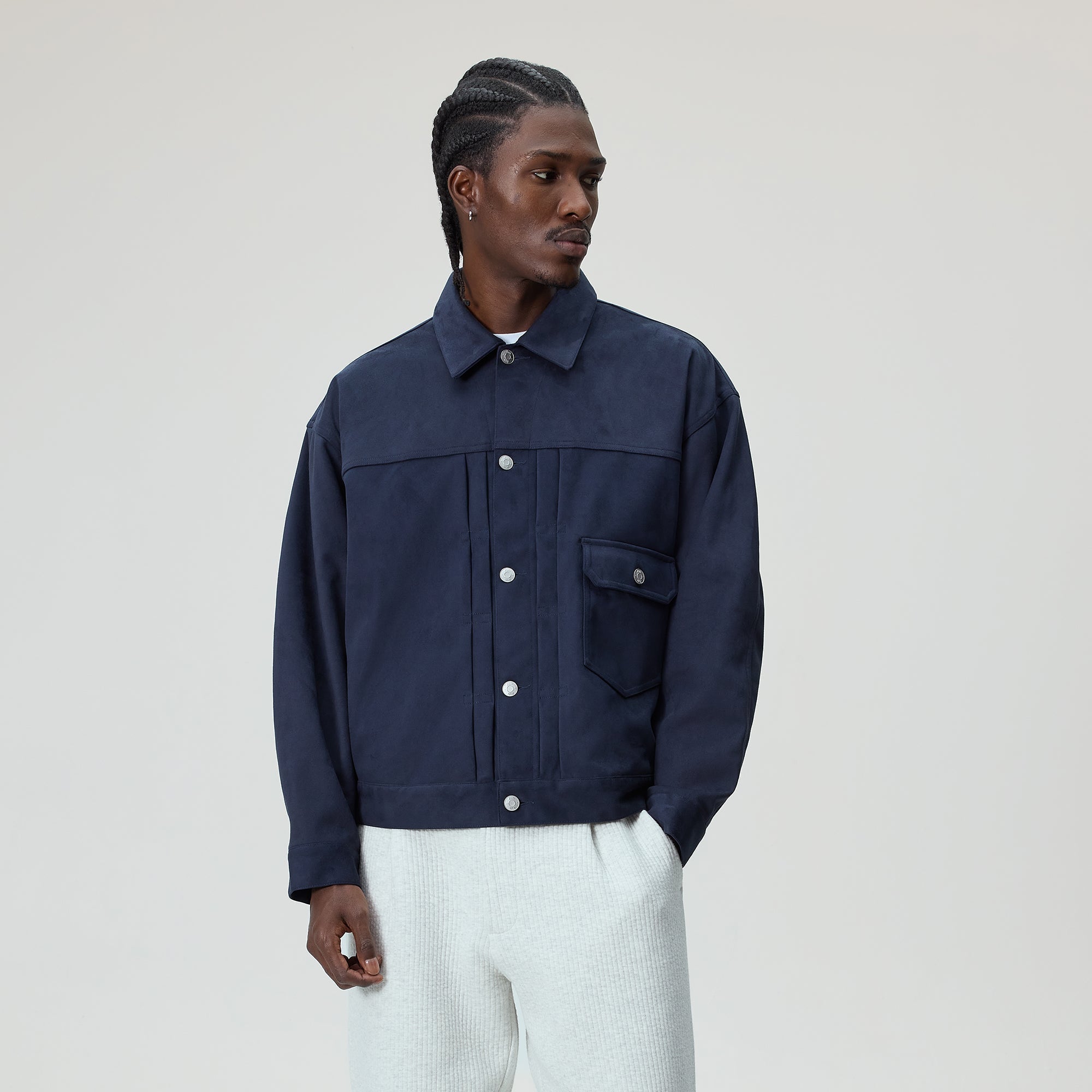 Kith Alonzo Microsuede Jacket - Nocturnal – Kith Europe