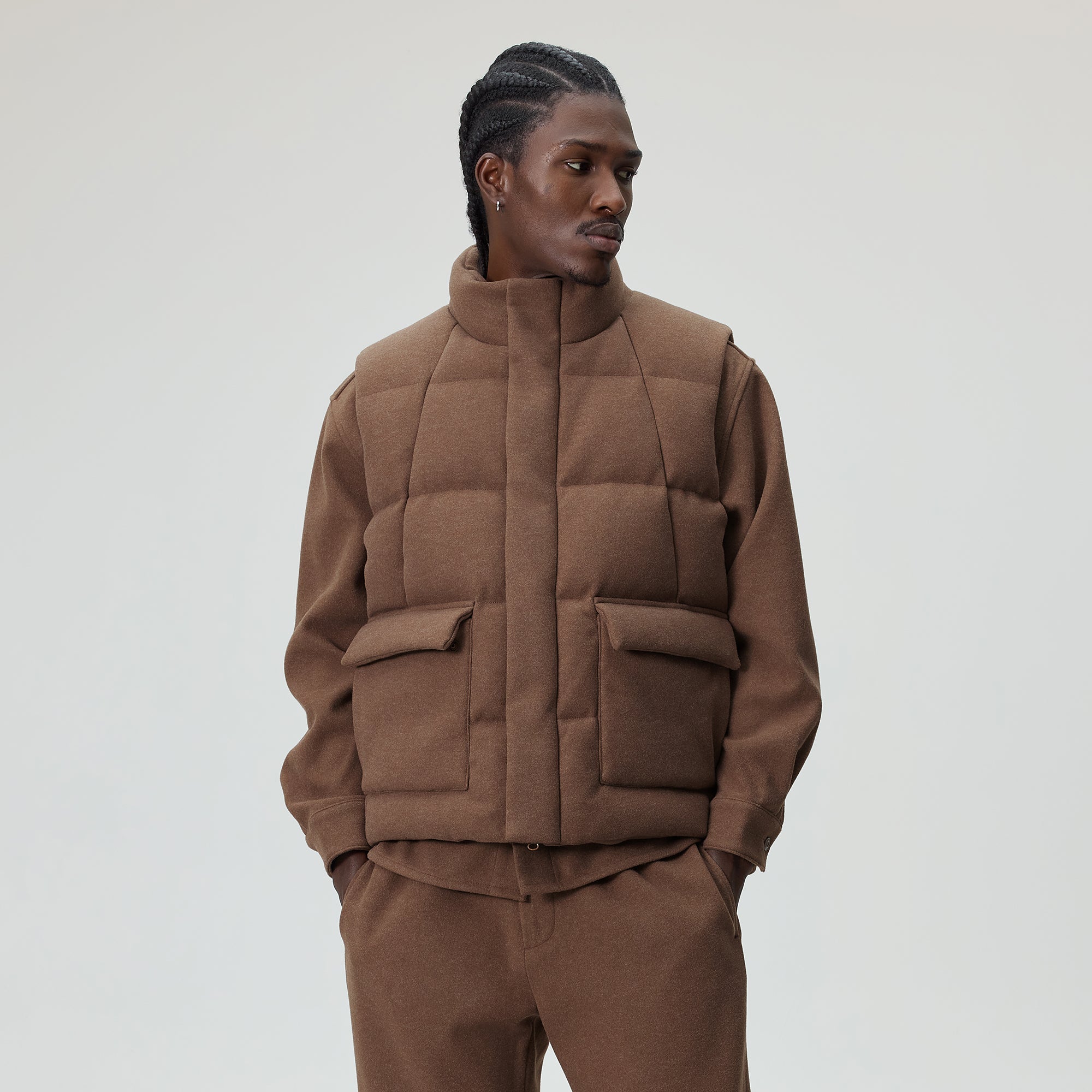 Kith Felted Jersey Midi Vest - Poise – Kith Europe